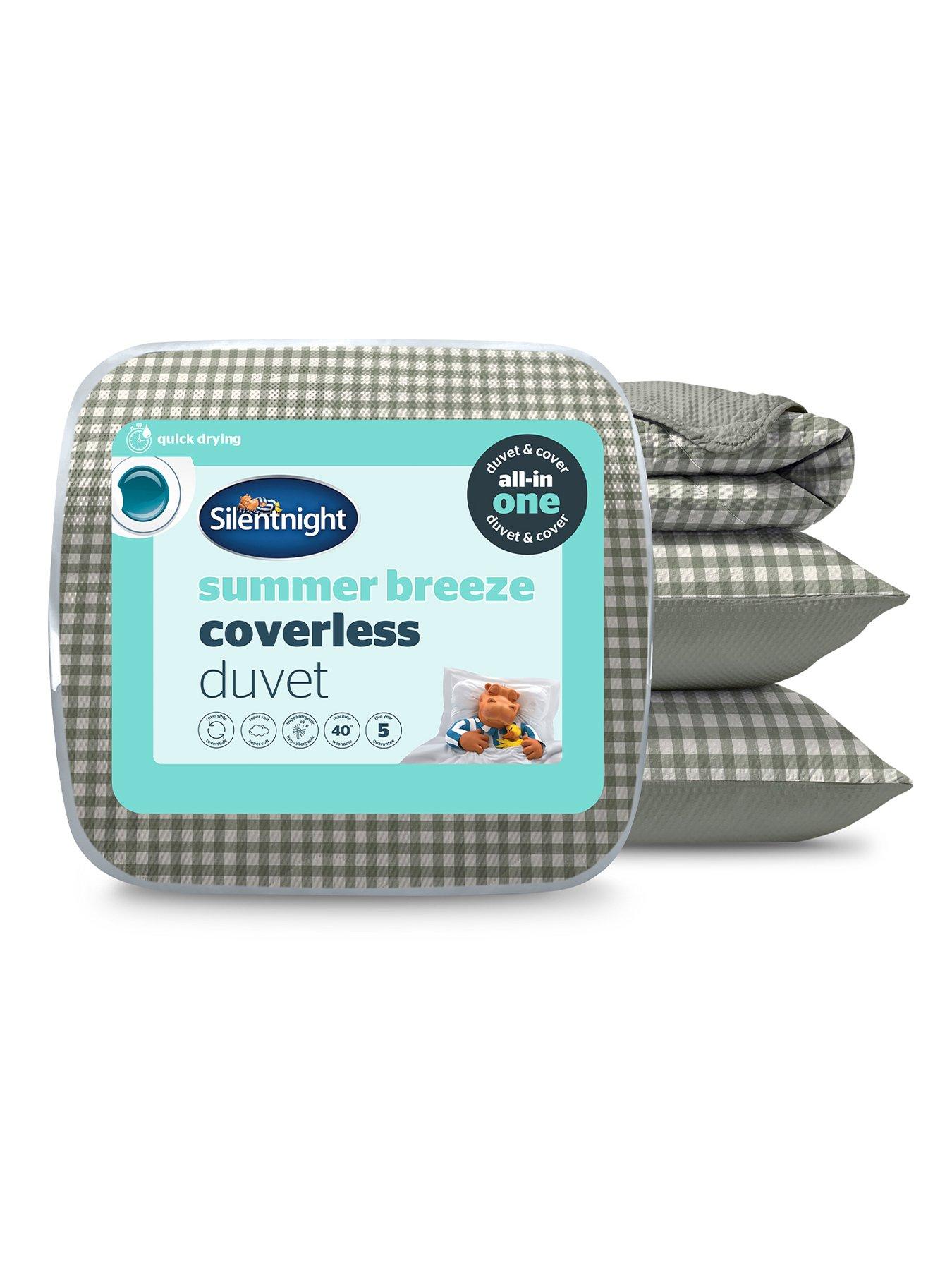 Silentnight Silentnight Coverless Duvet 2.5 Tog - Super King - Sage Gingham/sage