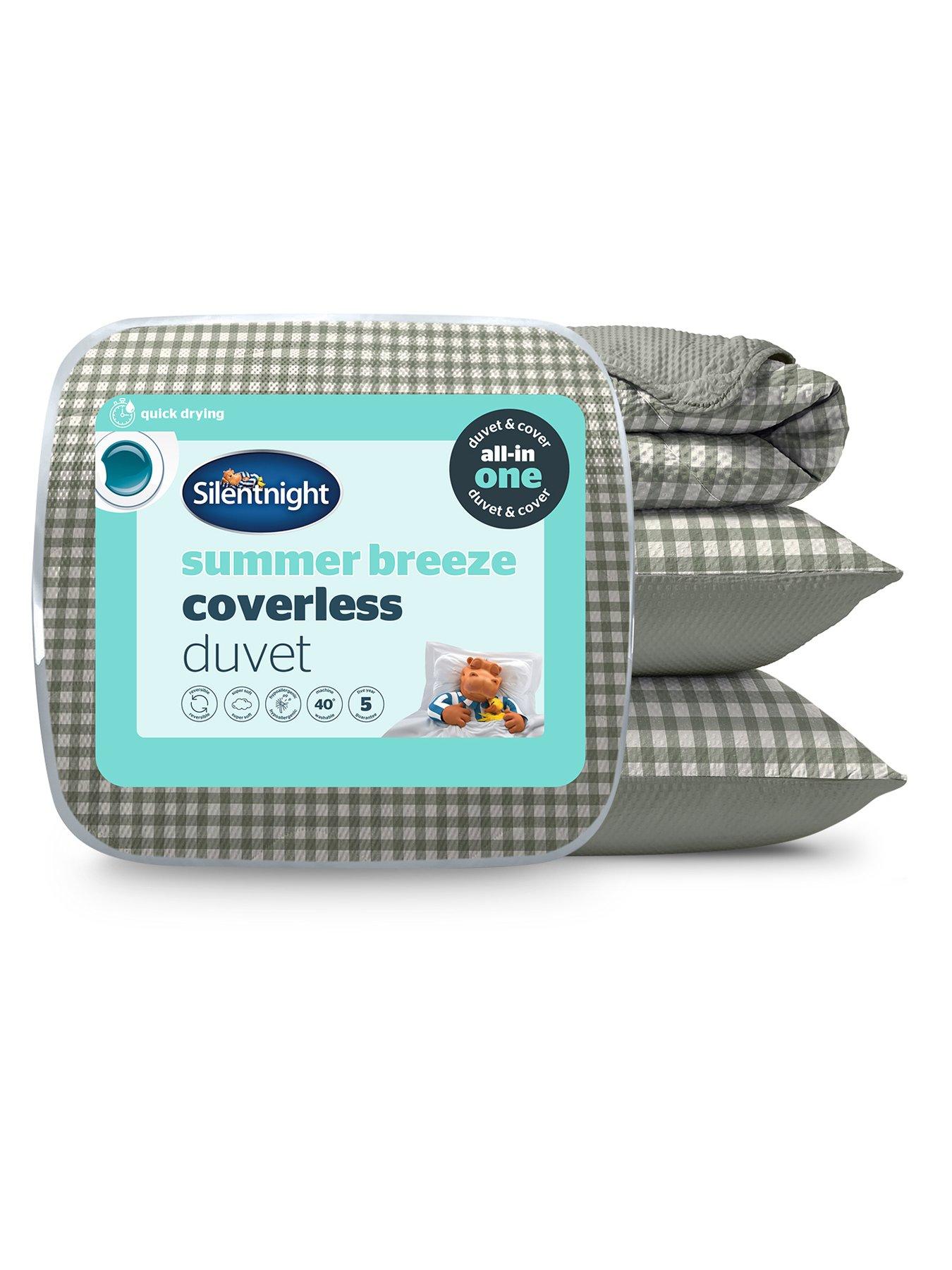 Silentnight Coverless Duvet 4.5 Tog - Sage Gingham