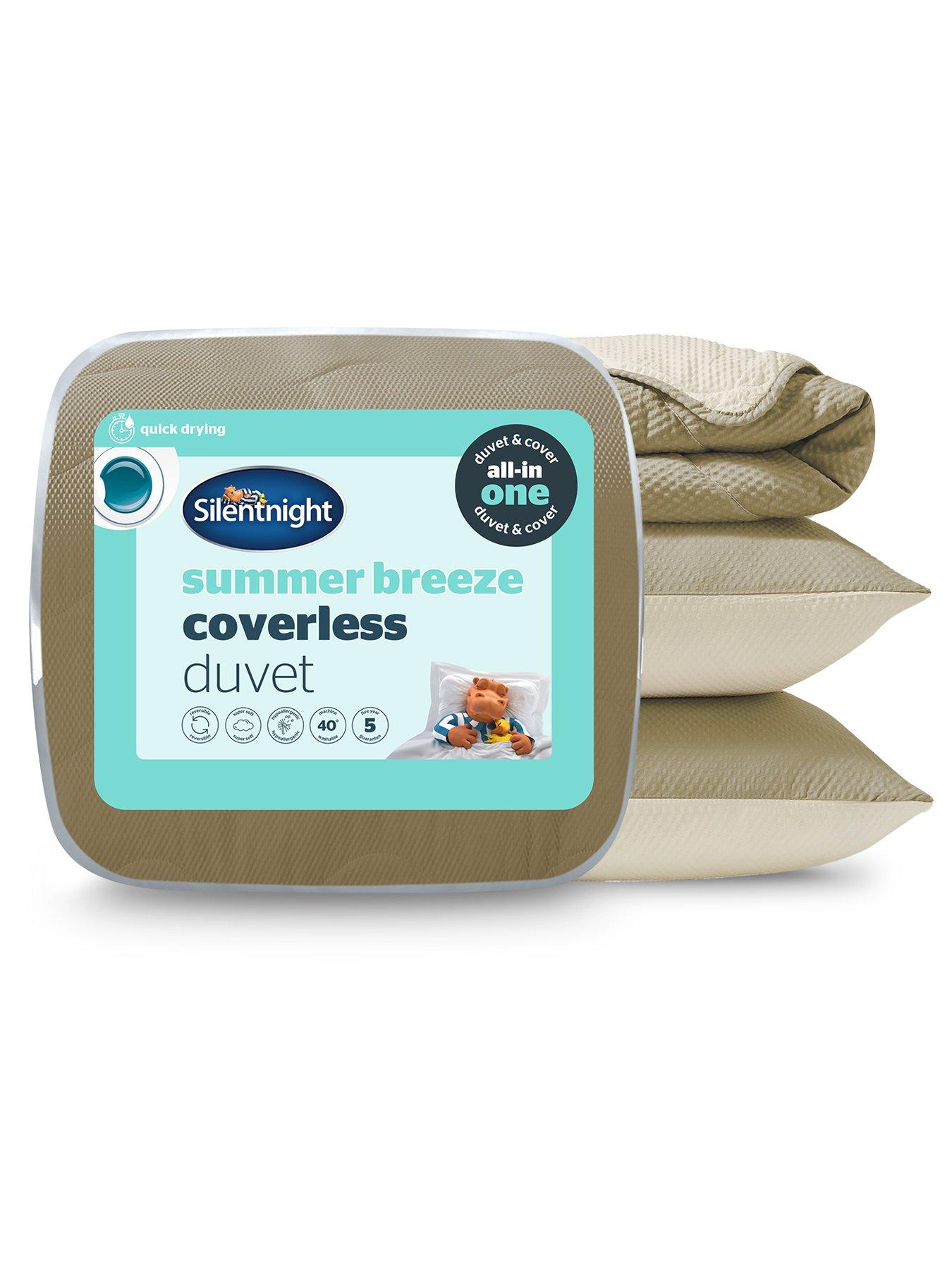 Silentnight Summer Breeze Seersucker Coverless Duvet - 4.5 Tog - Single (sage/cream)