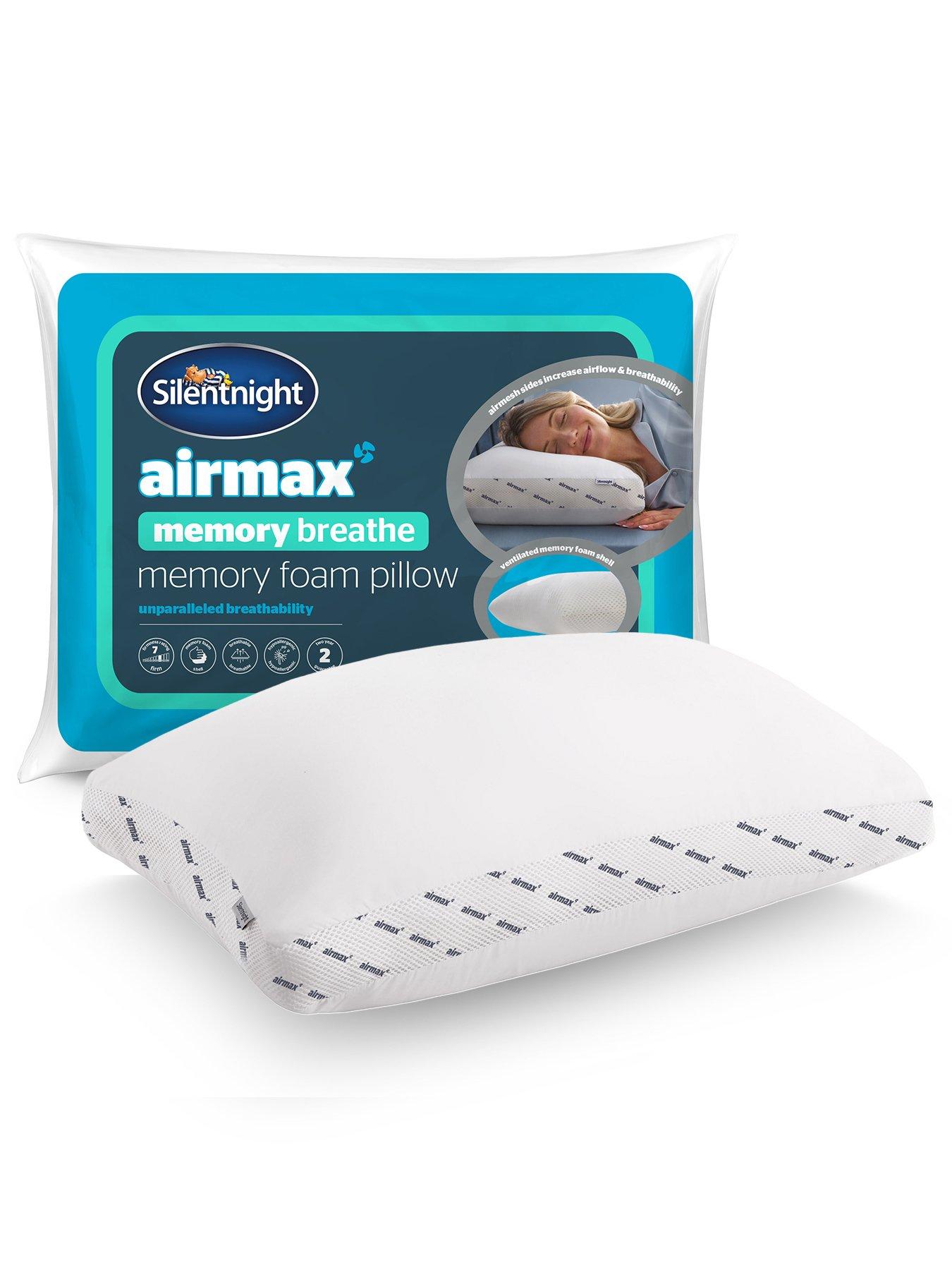 front image of silentnight-airmax-breathable-memory-foam-pillow