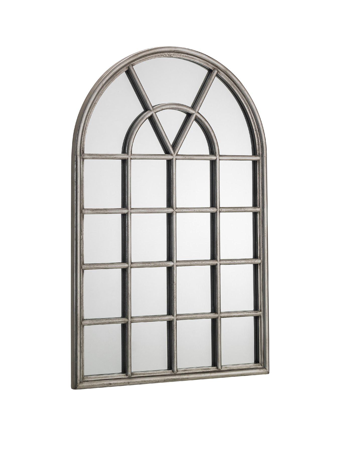 Image 2 of 4 of Julian Bowen Opus Pewter Window Mirror