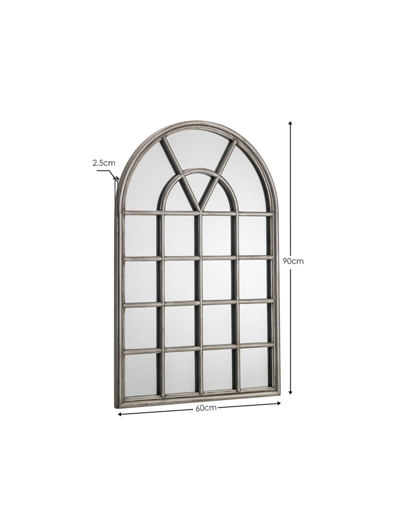 Image 4 of 4 of Julian Bowen Opus Pewter Window Mirror