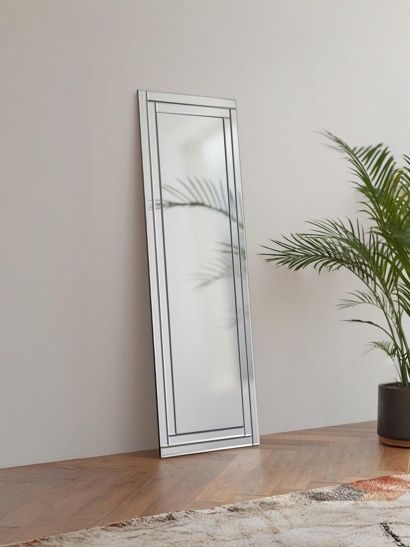front image of julian-bowen-deco-frameless-dress-mirror