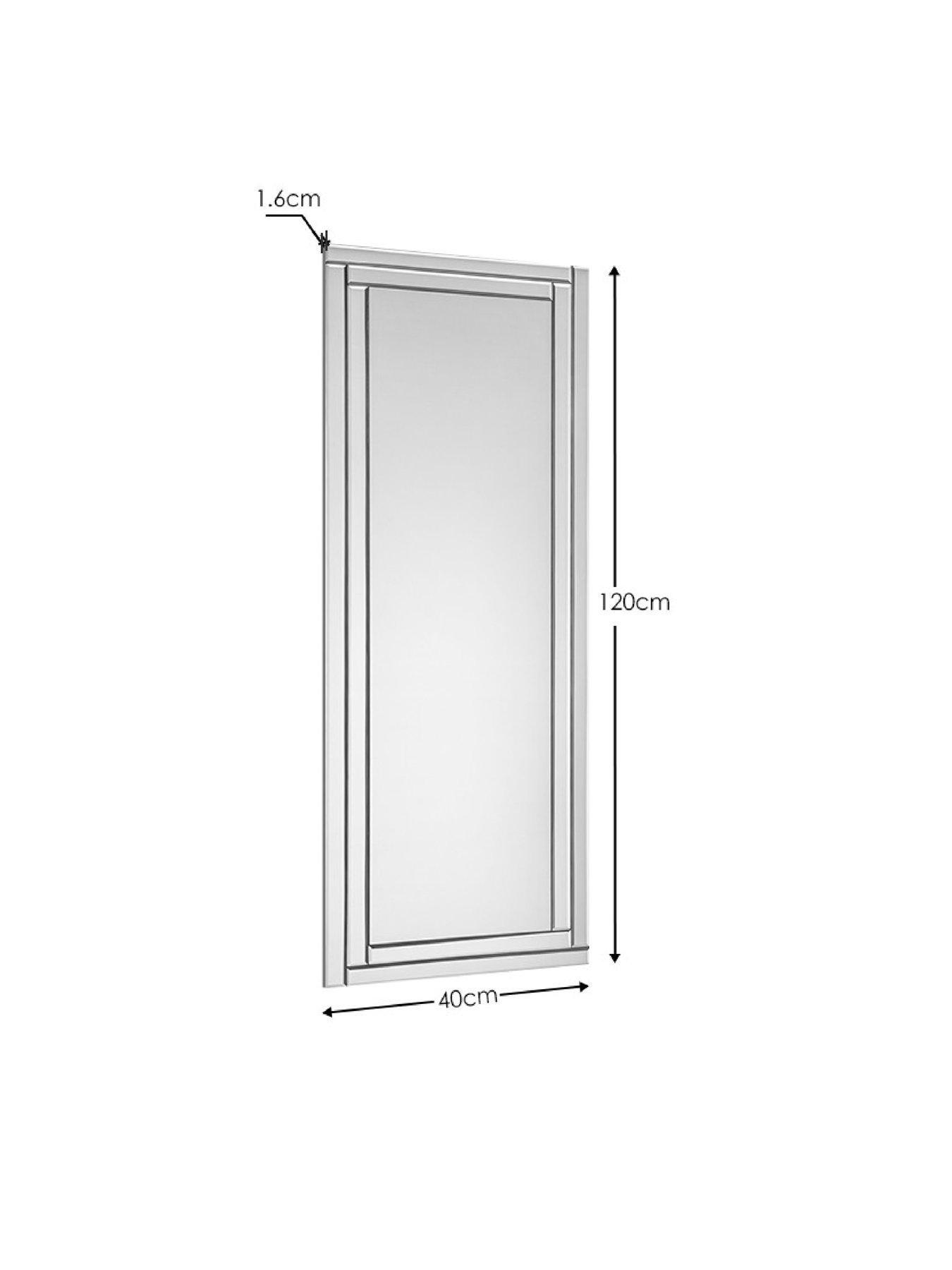  image of julian-bowen-deco-frameless-dress-mirror