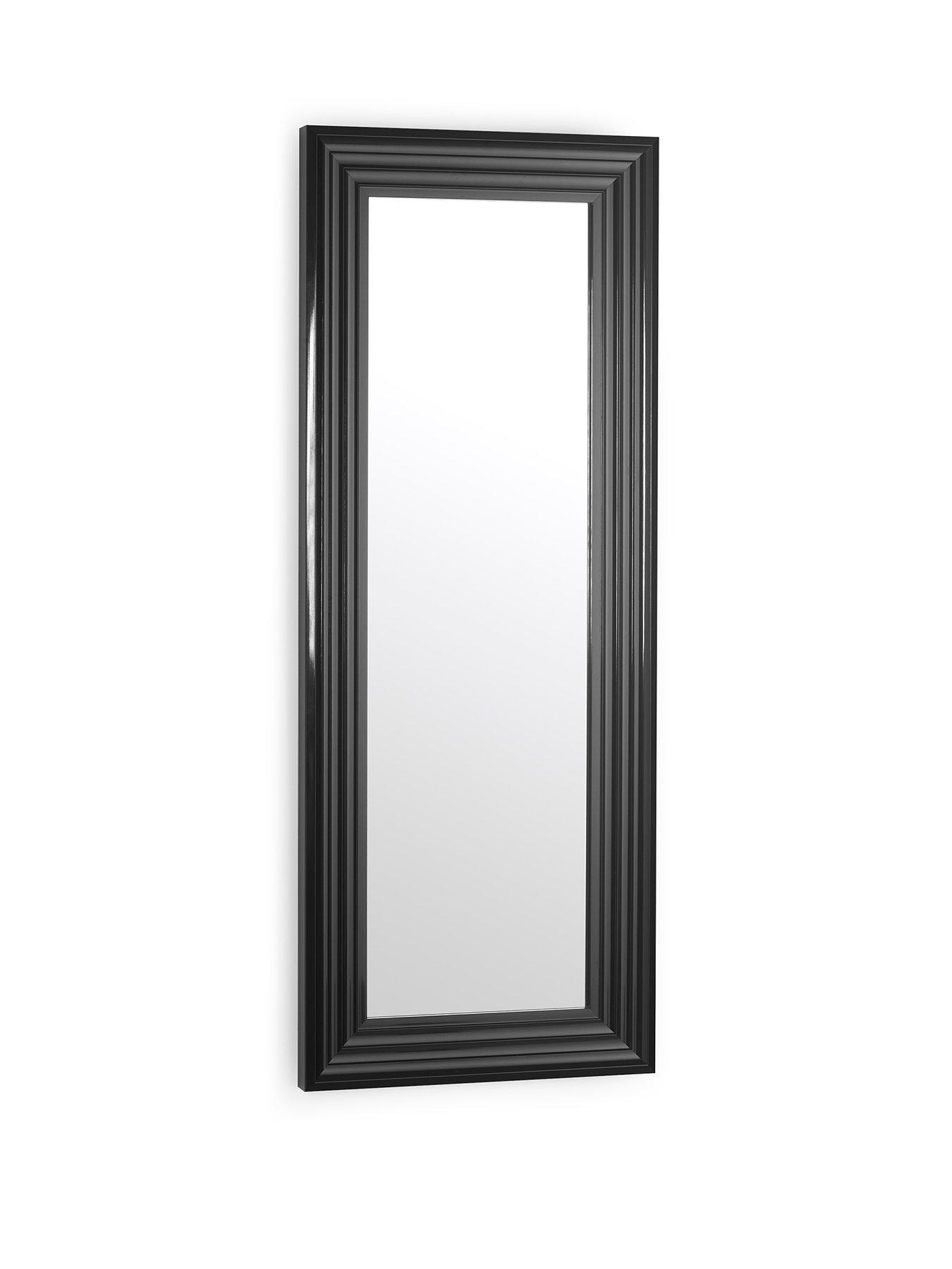 Image 2 of 6 of Julian Bowen Tokyo Gloss Black Tall Rectangular Dressing Mirror
