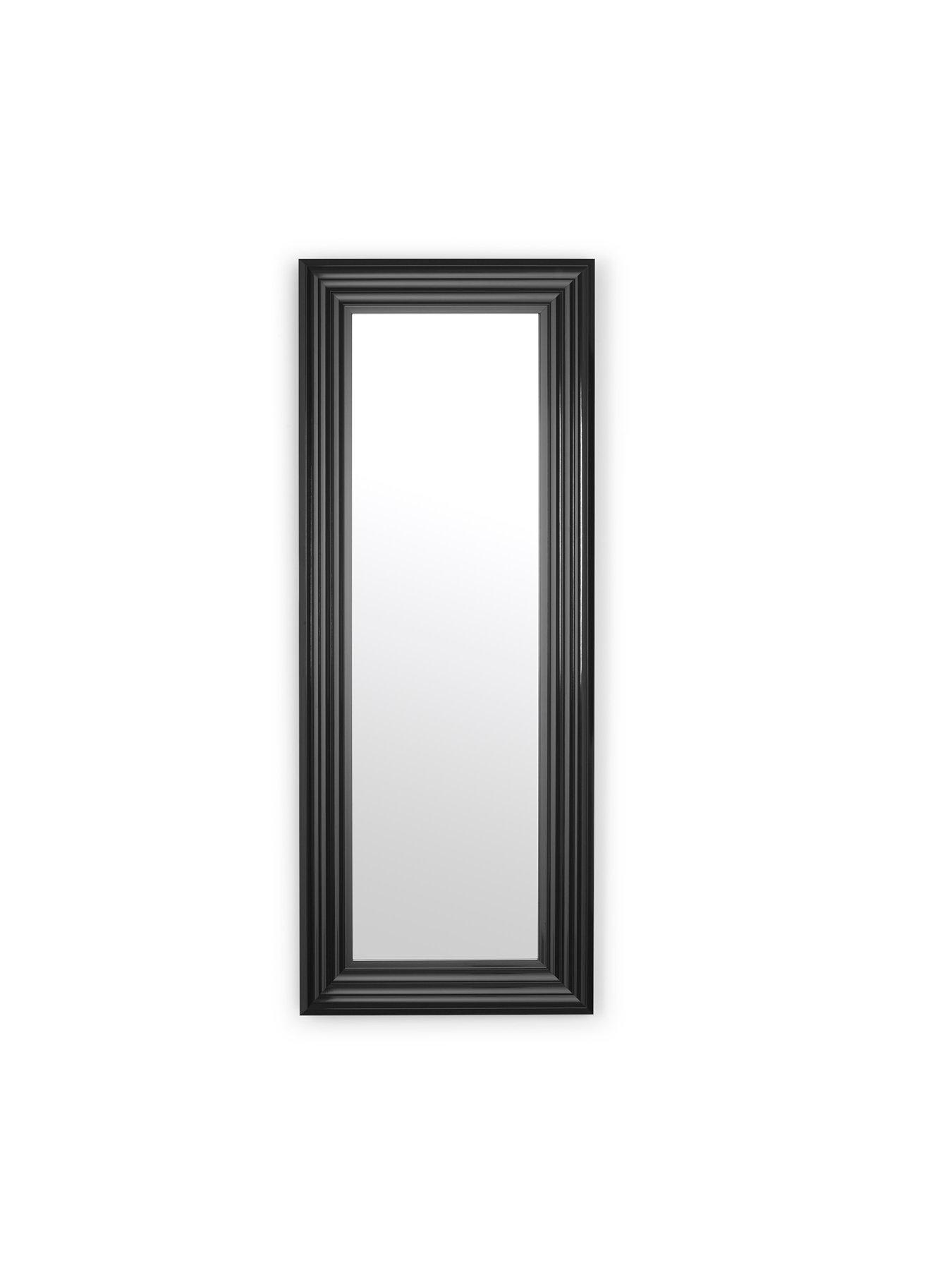 Image 3 of 6 of Julian Bowen Tokyo Gloss Black Tall Rectangular Dressing Mirror