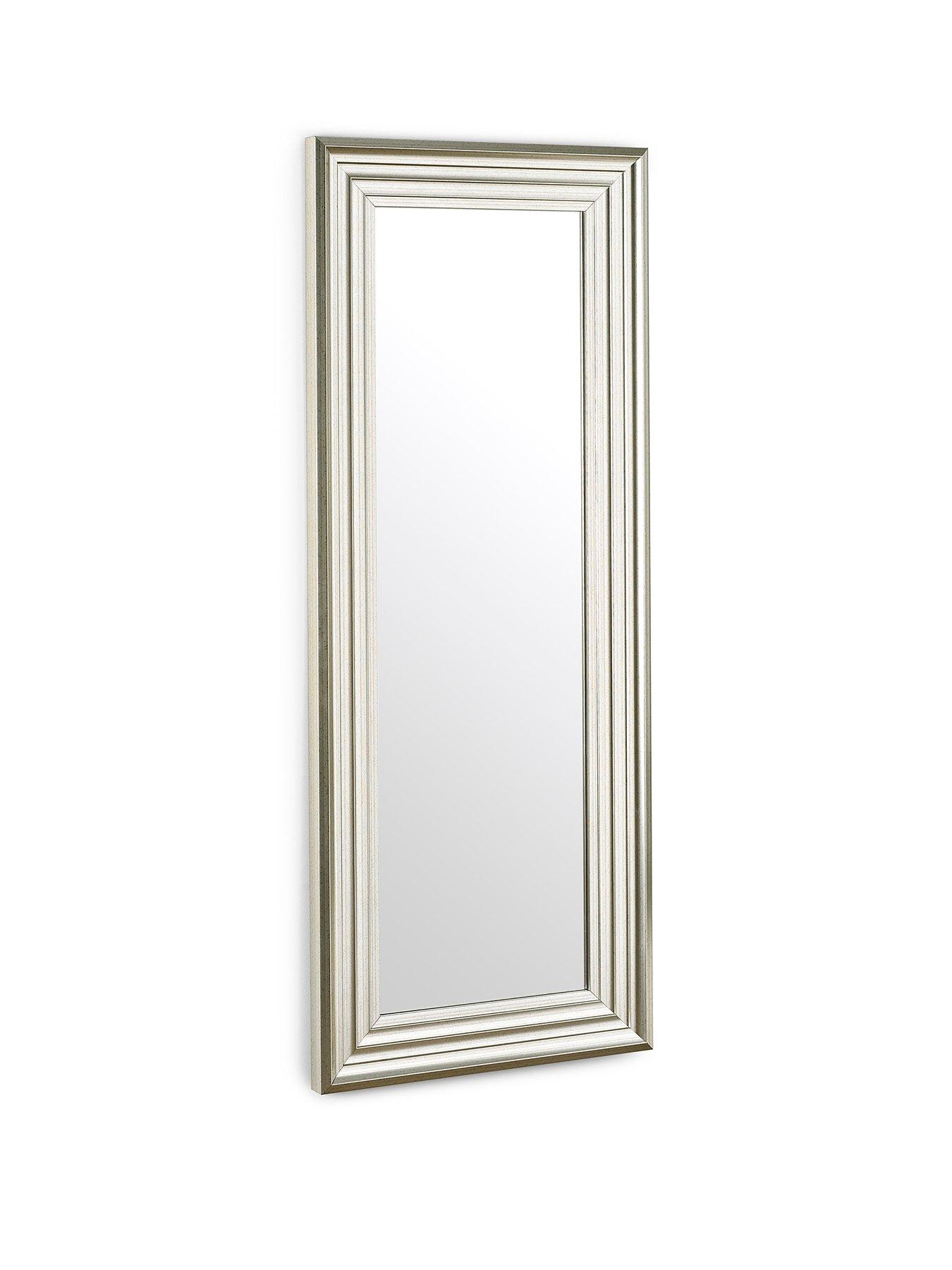 Image 2 of 6 of Julian Bowen Tokyo Pewter Tall Rectangular Dressing Mirror