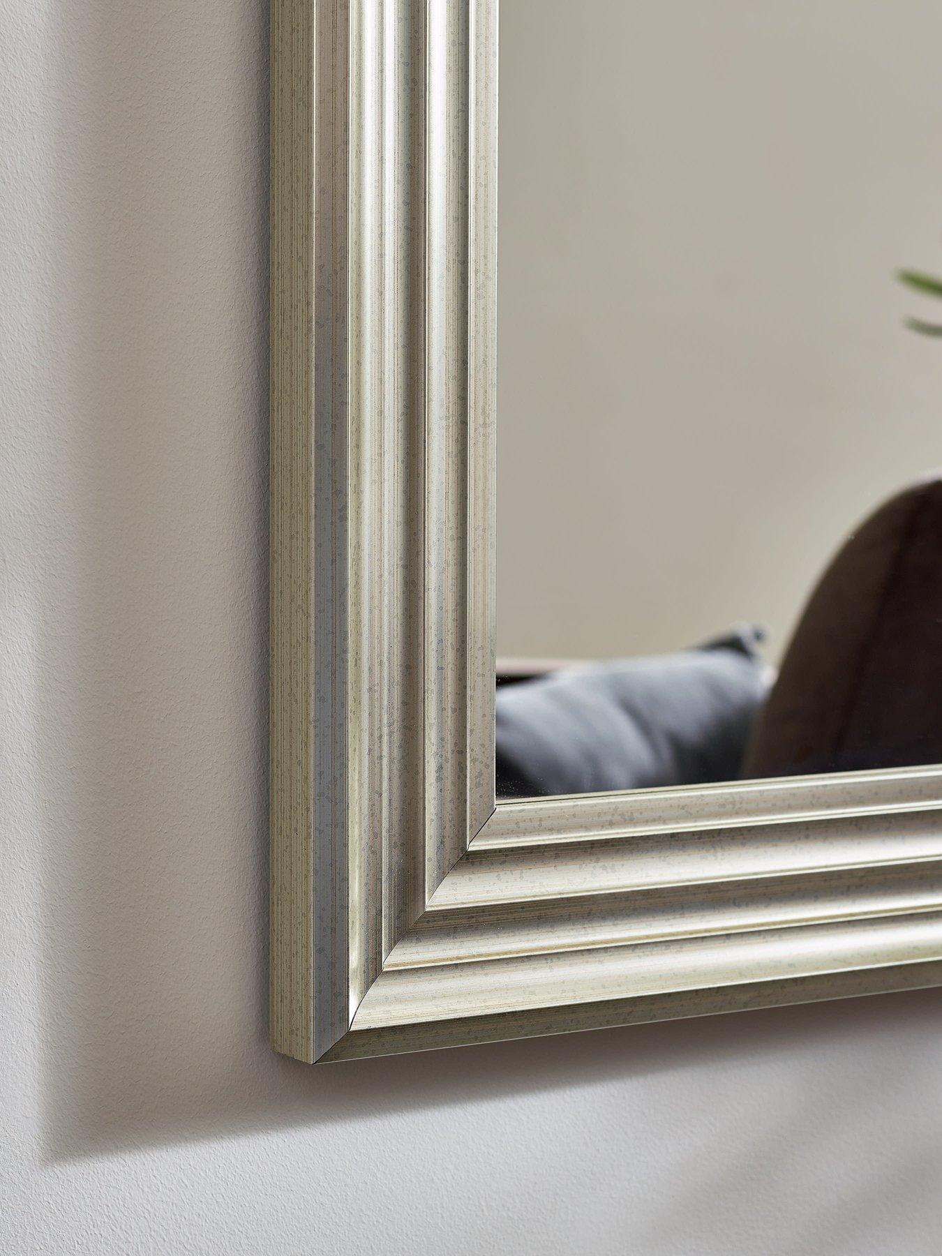 Image 5 of 6 of Julian Bowen Tokyo Pewter Tall Rectangular Dressing Mirror