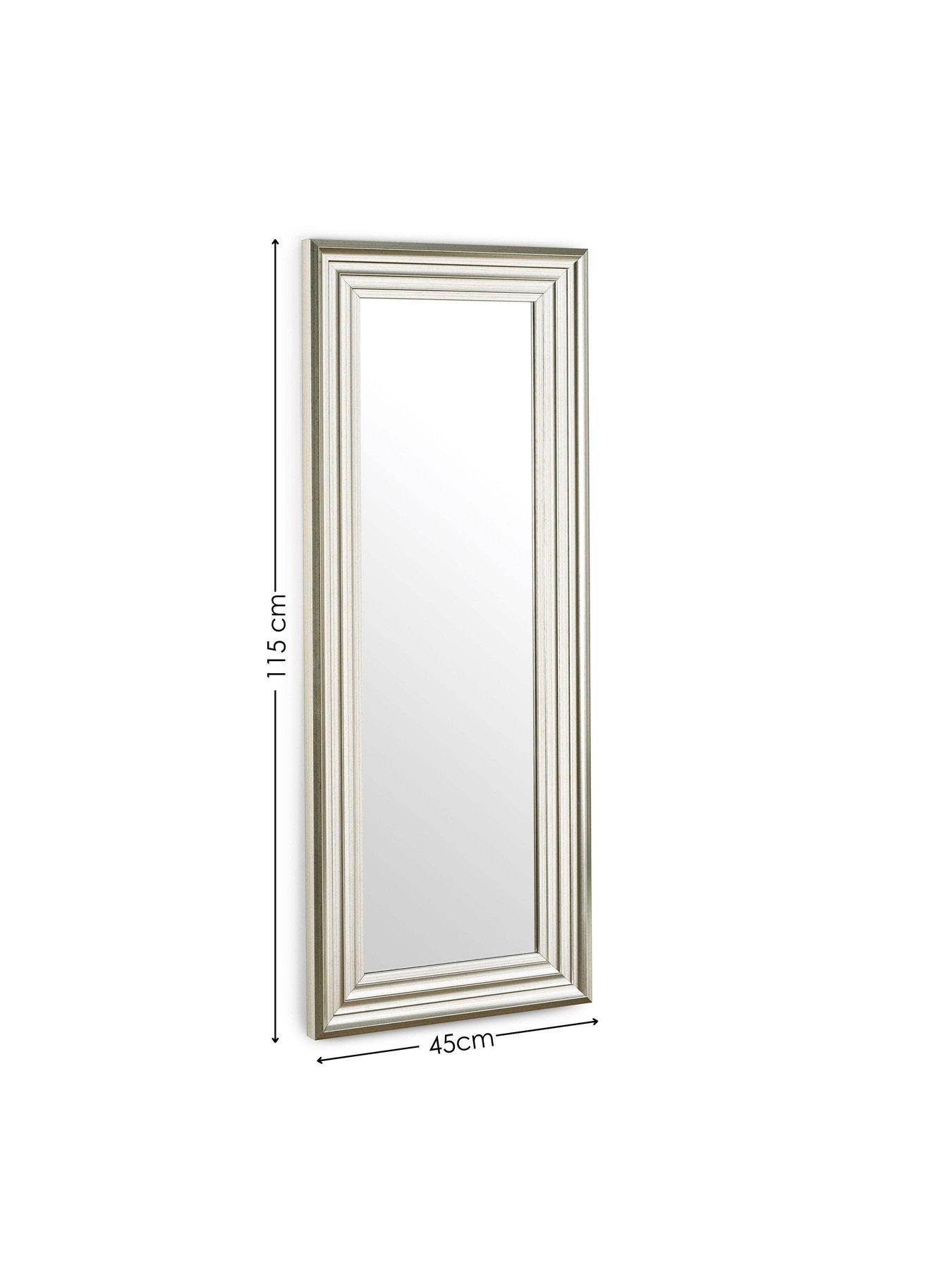 Image 6 of 6 of Julian Bowen Tokyo Pewter Tall Rectangular Dressing Mirror