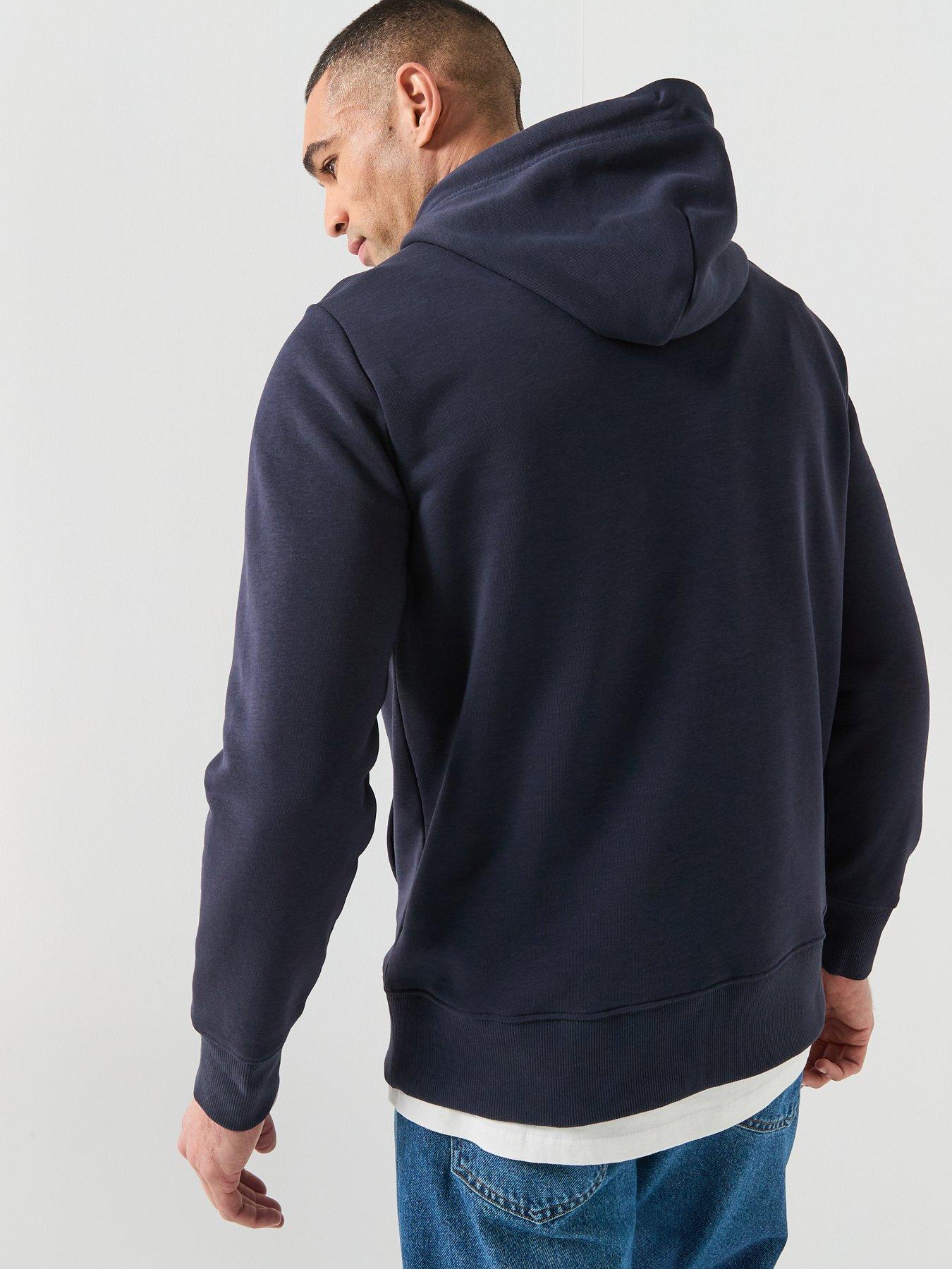 Image 2 of 5 of GANT Retro Large Graphic Hoodie - Navy