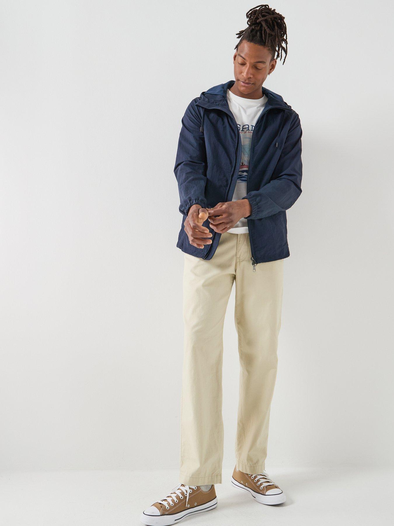  image of gant-lightweight-windbreaker-jacket-navy