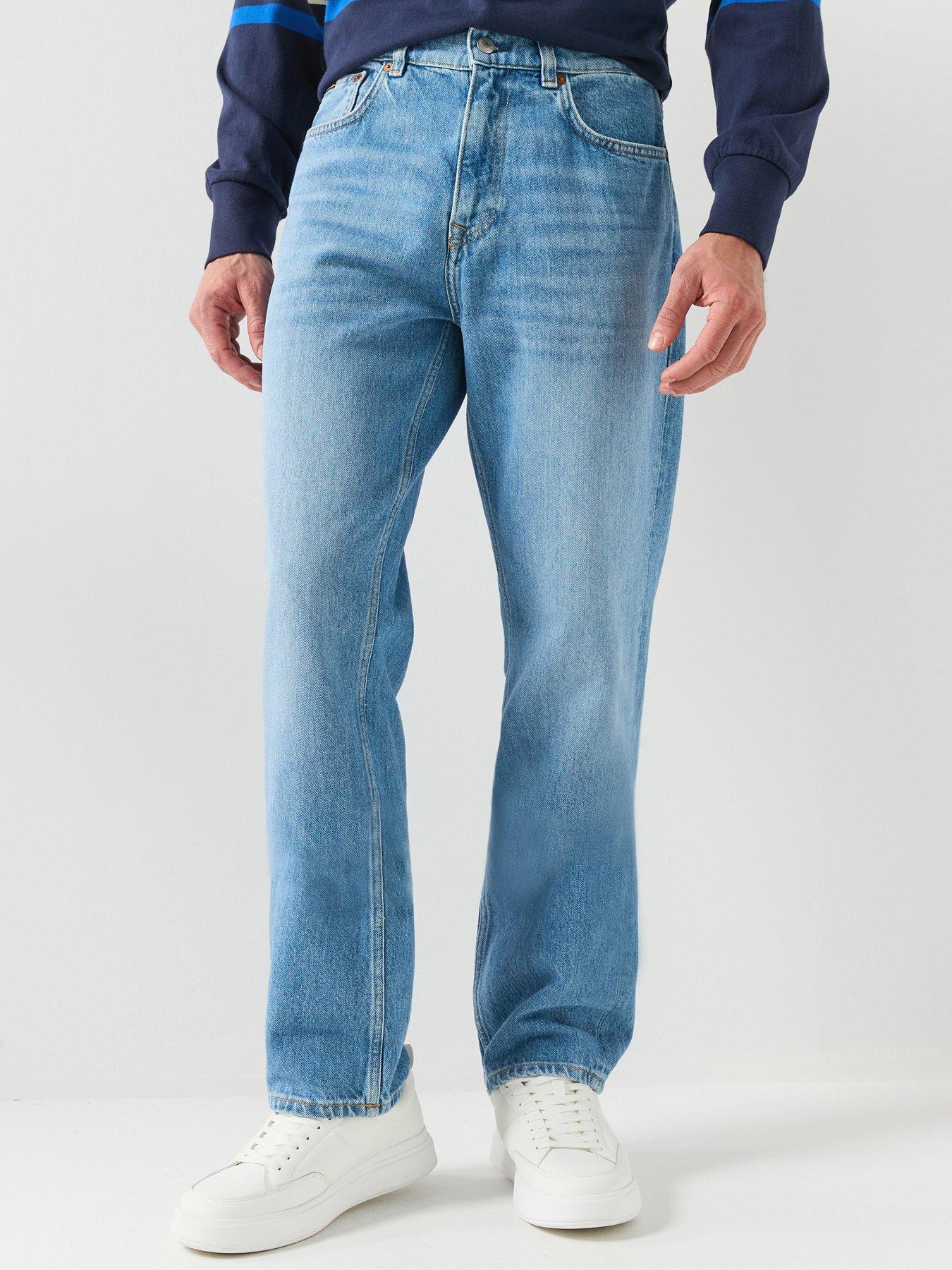  image of gant-straight-fit-jeans-mid-wash