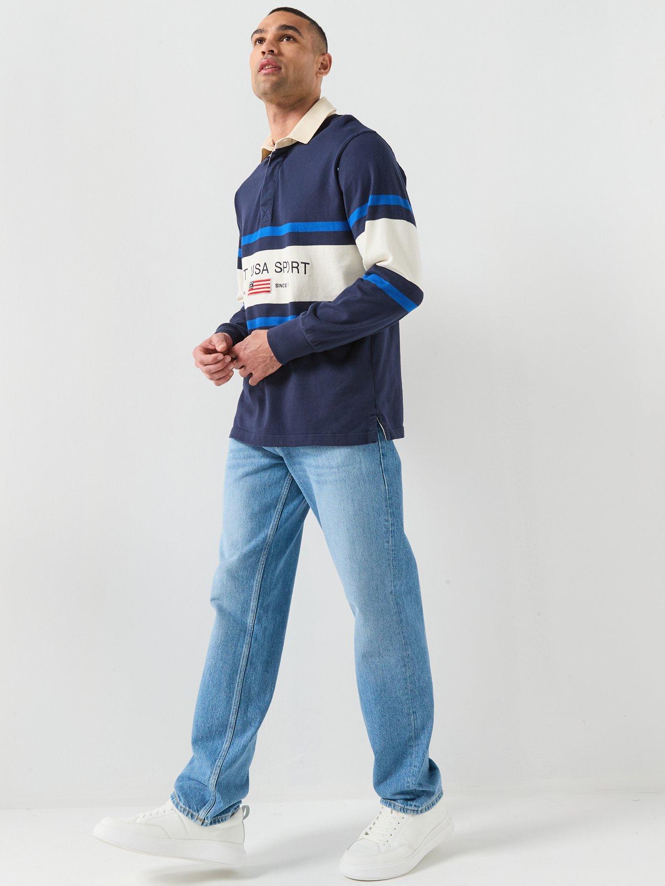  image of gant-straight-fit-jeans-mid-wash