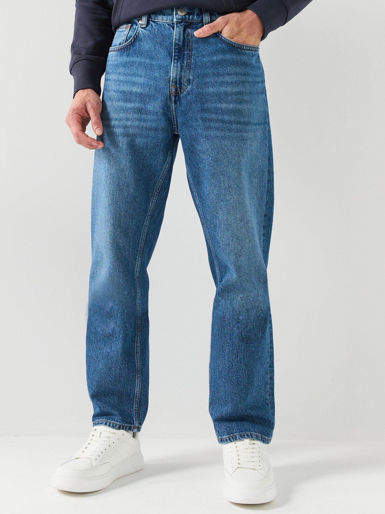  image of gant-straight-fit-jeans-mid-wash