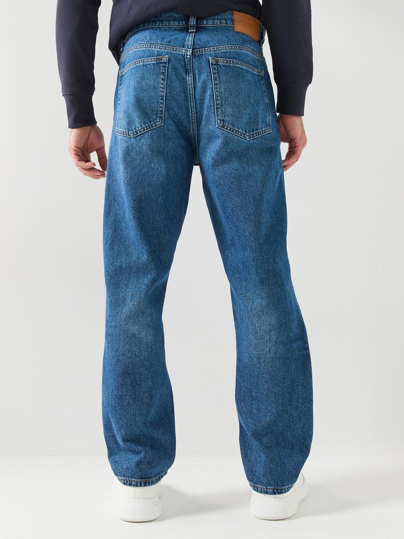  image of gant-straight-fit-jeans-mid-wash