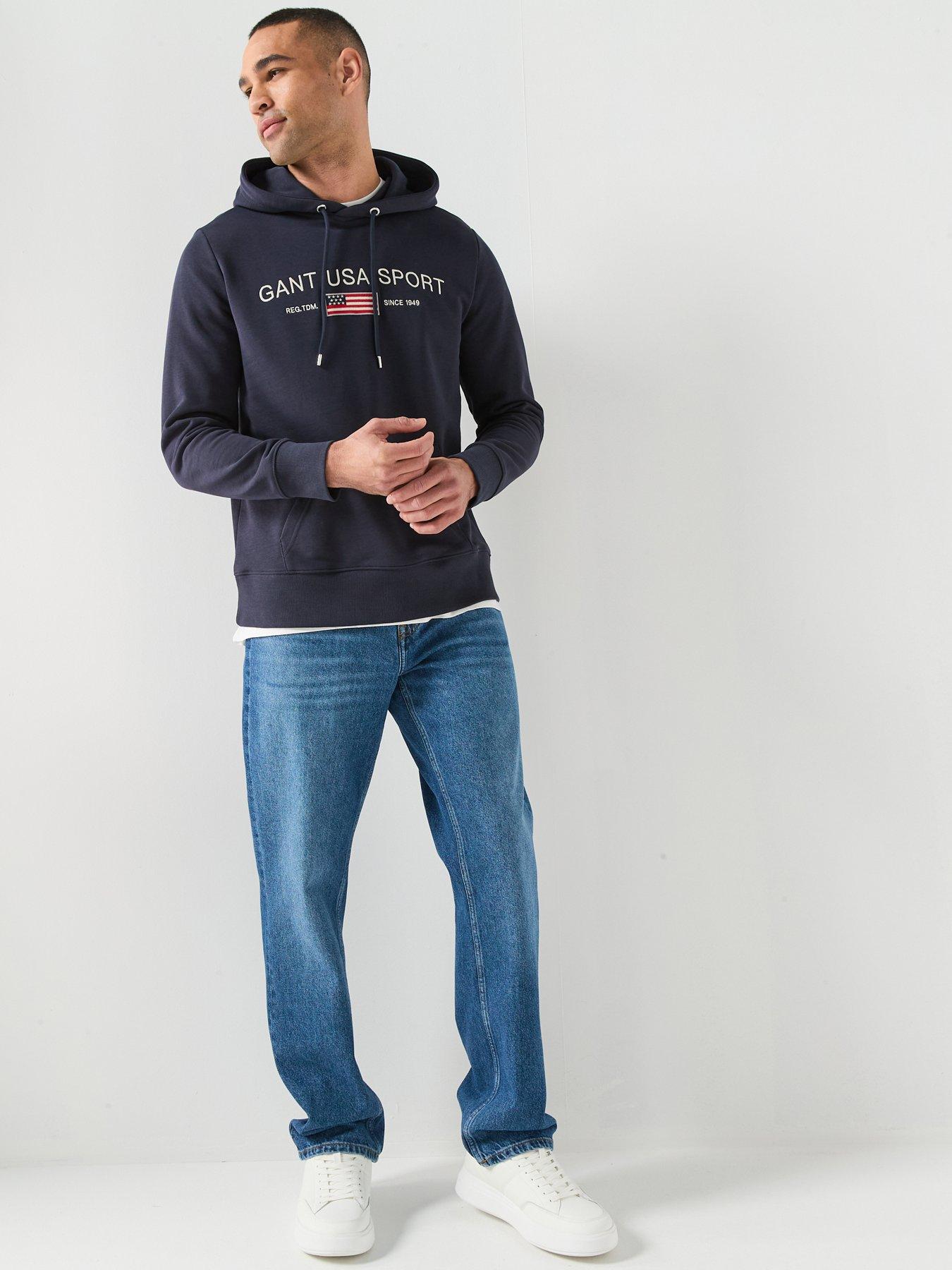  image of gant-straight-fit-jeans-mid-wash