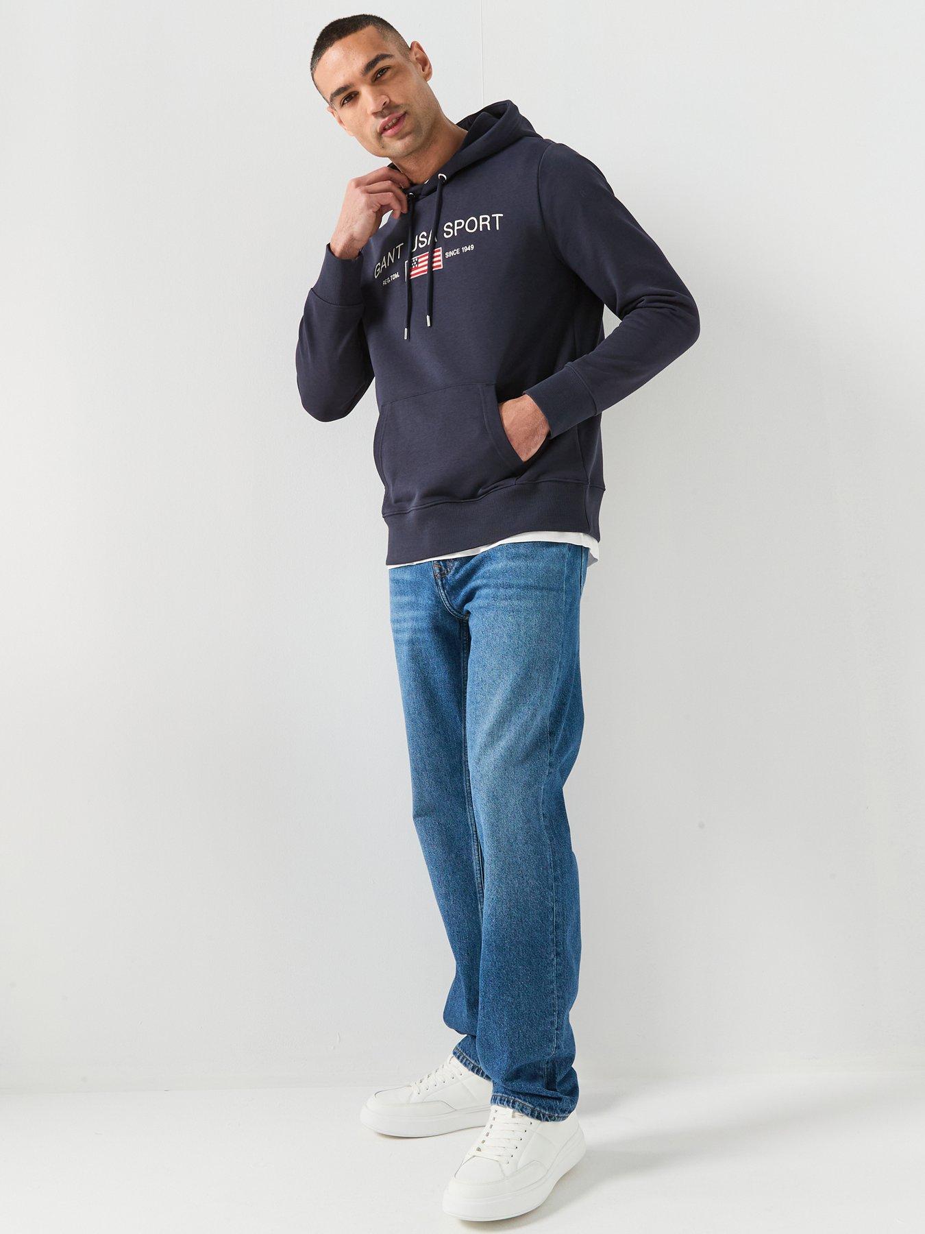  image of gant-straight-fit-jeans-mid-wash