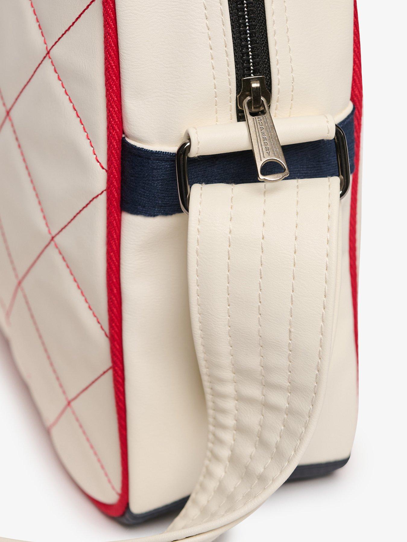 Image 4 of 6 of Superdry Retro Alumni Messenger Bag - White