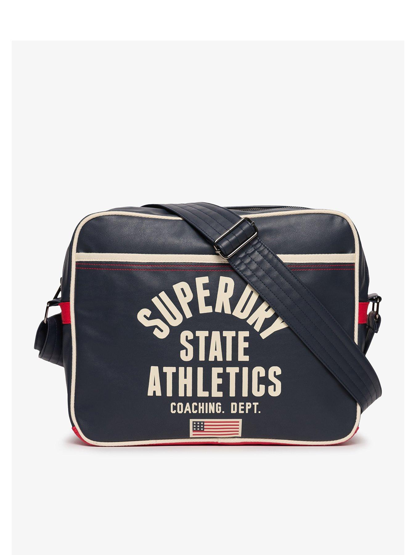 Image 1 of 6 of Superdry Retro Alumni Messenger Bag - Blue