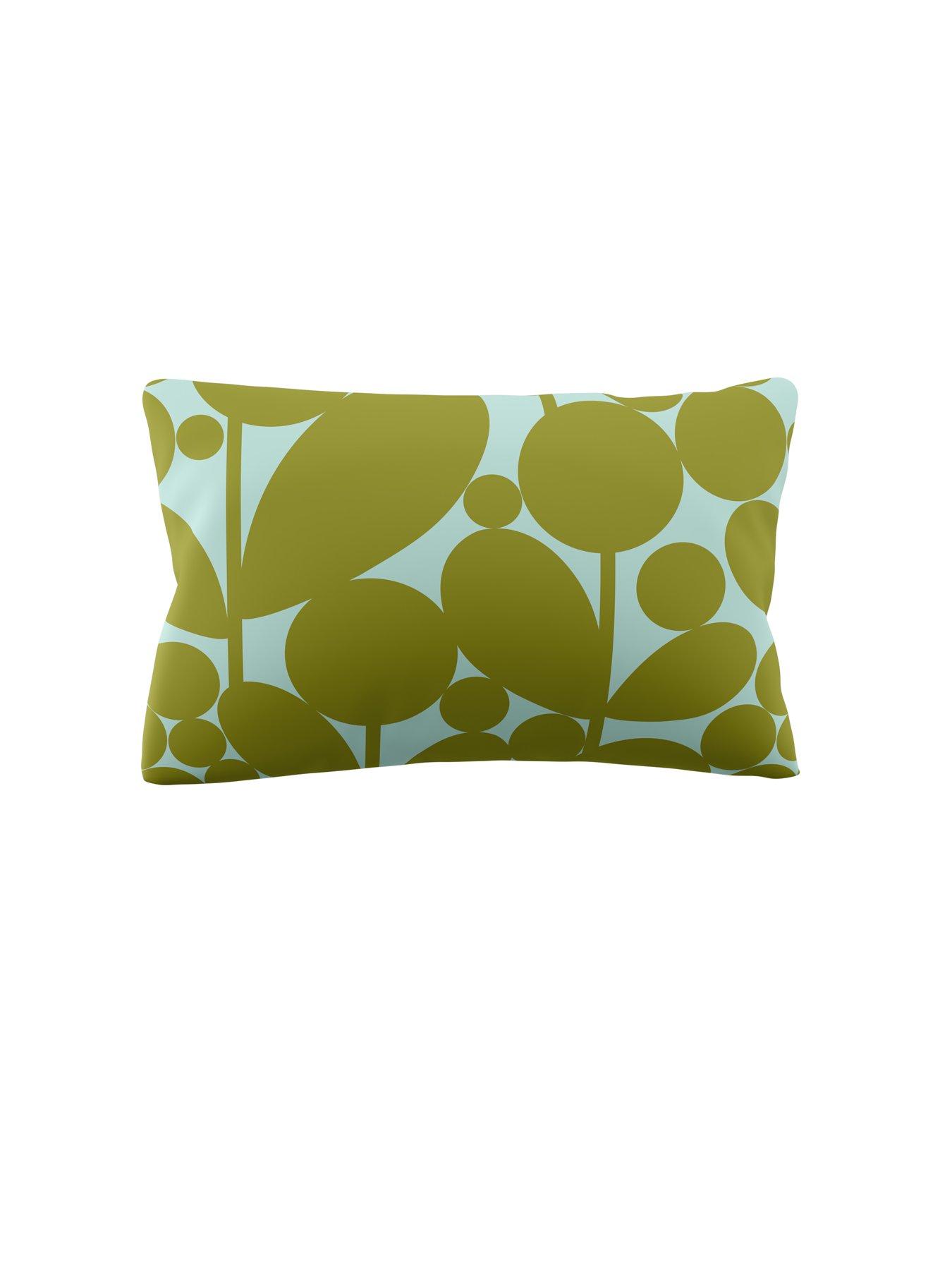 Image 5 of 6 of Orla Kiely Bubble Flower 100% Cotton Aqua Seagrass Quilt Set