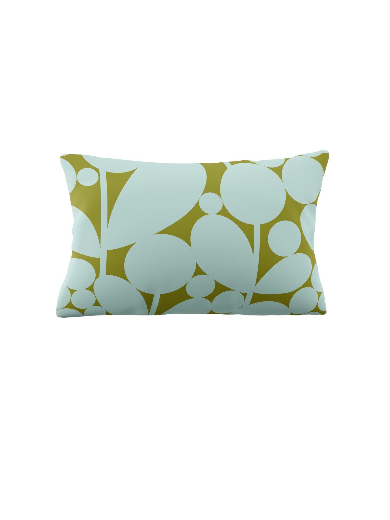 Image 6 of 6 of Orla Kiely Bubble Flower 100% Cotton Aqua Seagrass Quilt Set
