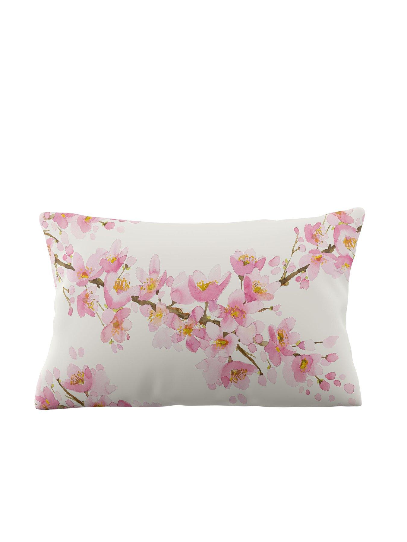 Image 3 of 6 of Bluebellgray Cherry Blossom 100% Cotton Pink Quilt Set
