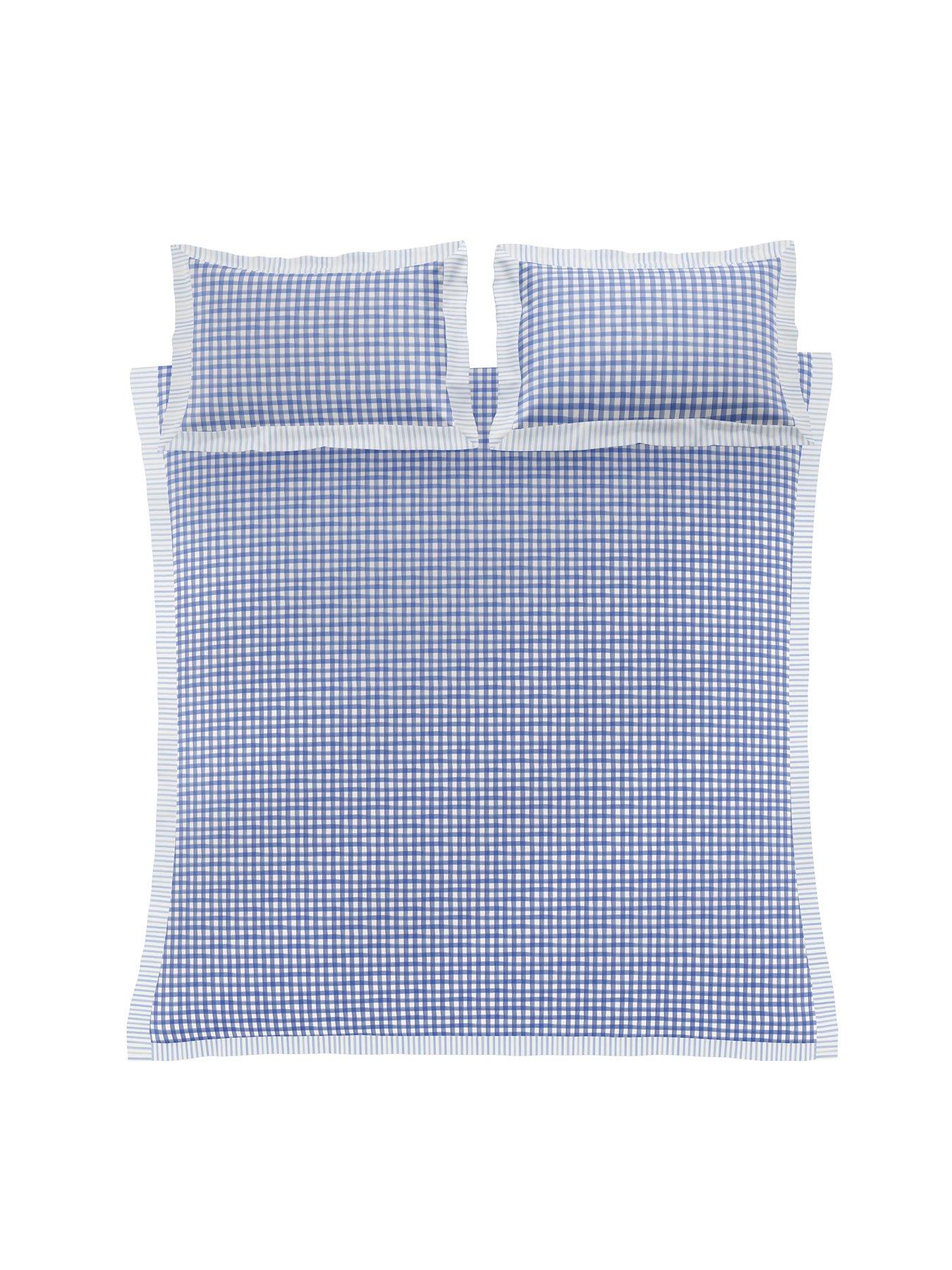 Image 6 of 7 of Bluebellgray Sunday Stripe 100% Cotton Blue Quilt Set