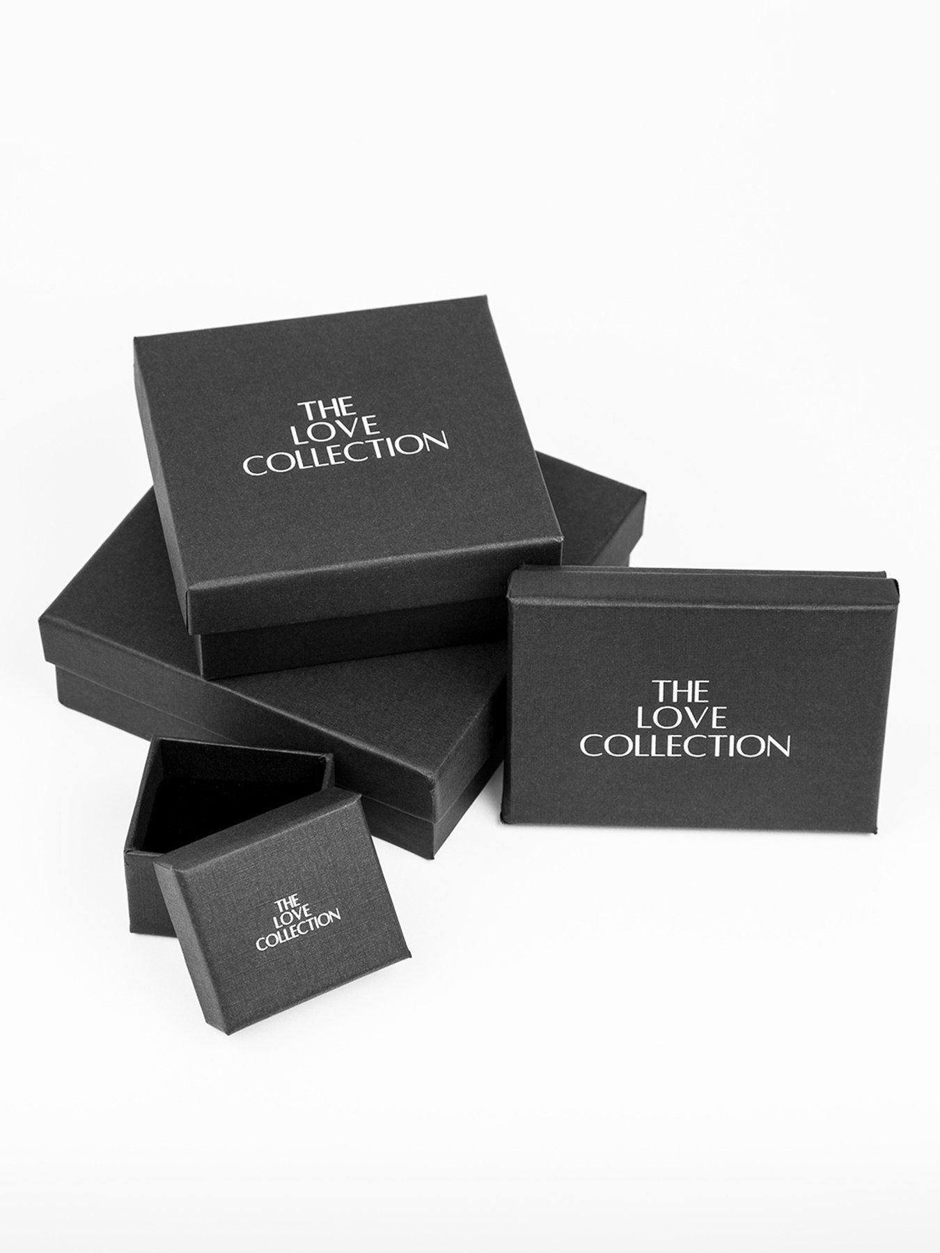  image of the-love-collection-9ct-yellow-gold-white-cz-rubover-pendant