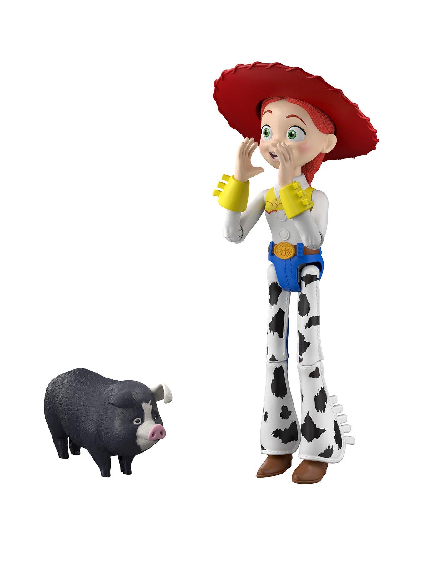 Disney Pixar Toy Story 5 Critter Talk Jessie, 12-inch Action Figure Toy  &  JD Pig, 35 Sounds
