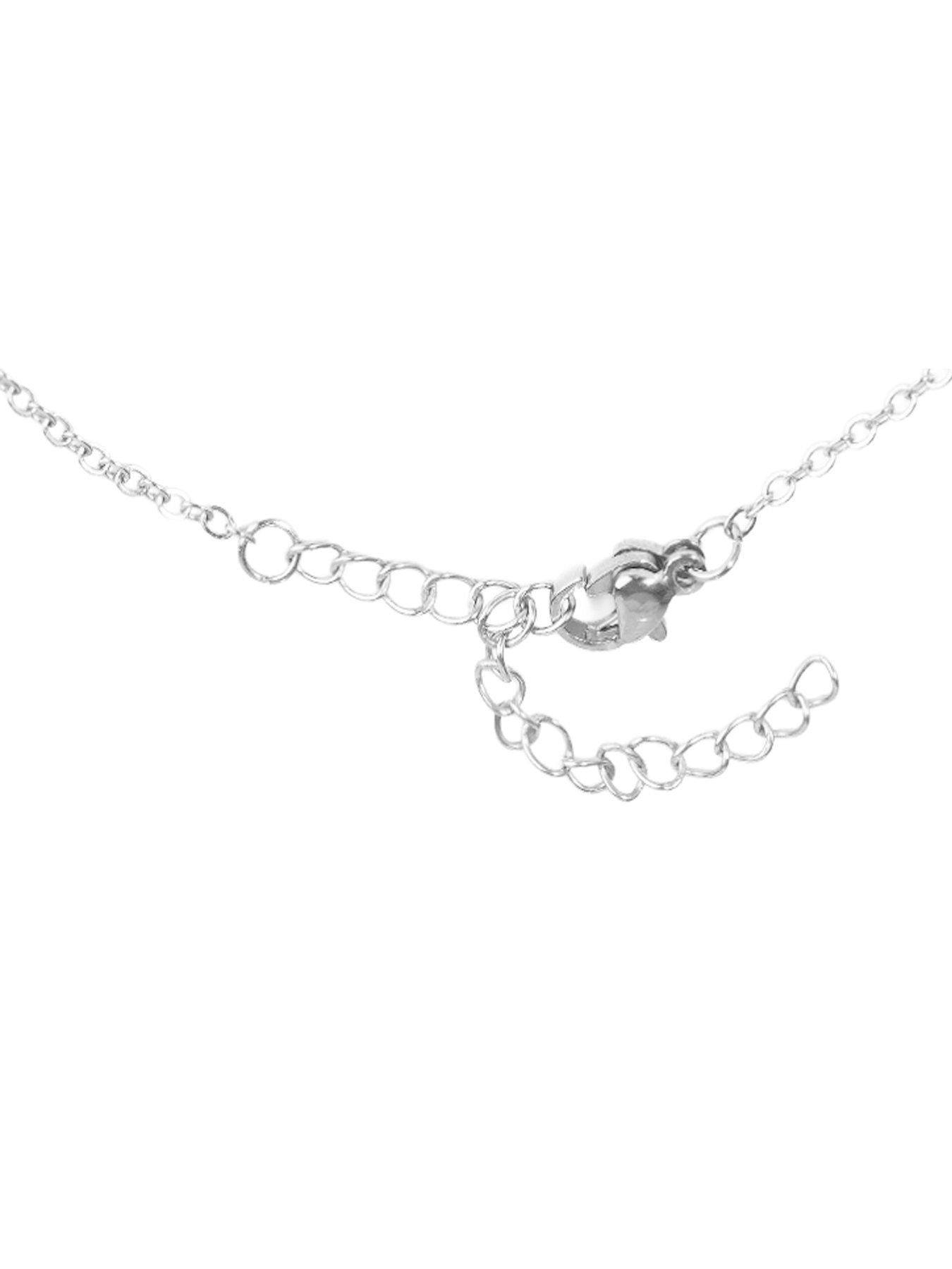 Image 3 of 6 of The Love Collection Waterproof Stainless Steel Multi Shell Anklet