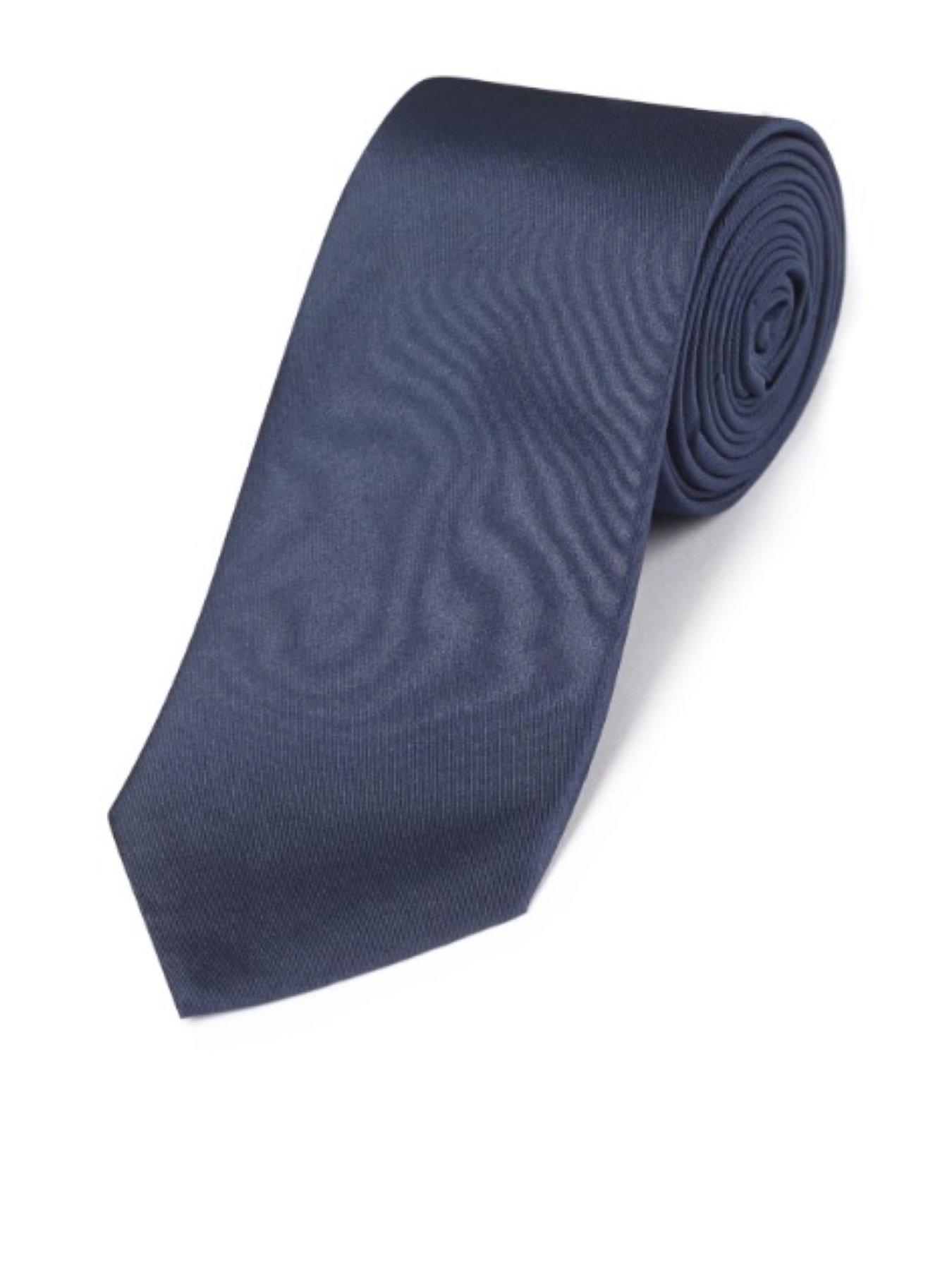 Image 1 of 1 of Skopes Navy Silk Changeant Tie