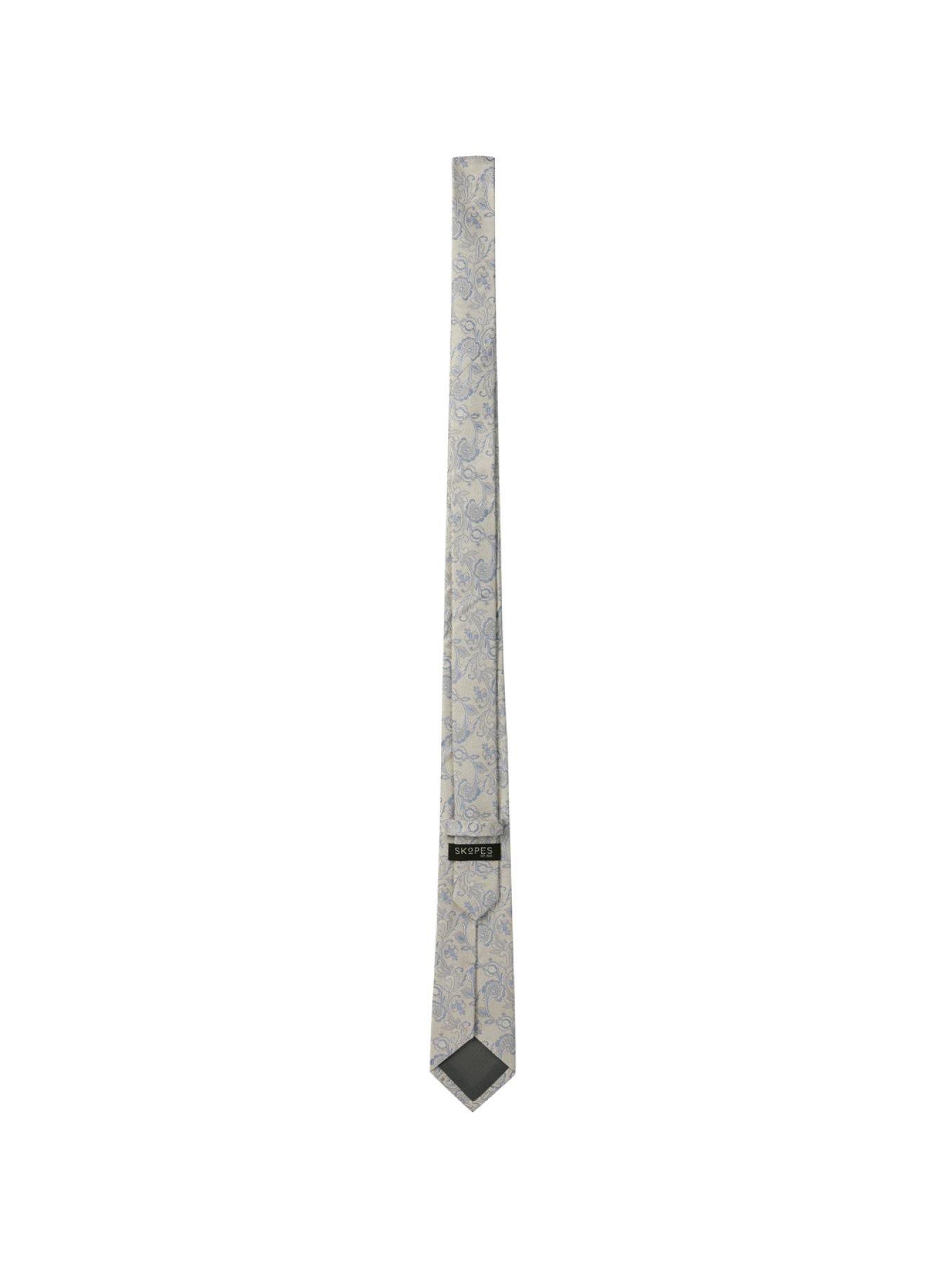 image of skopes-stoneblue-floral-silk-tie