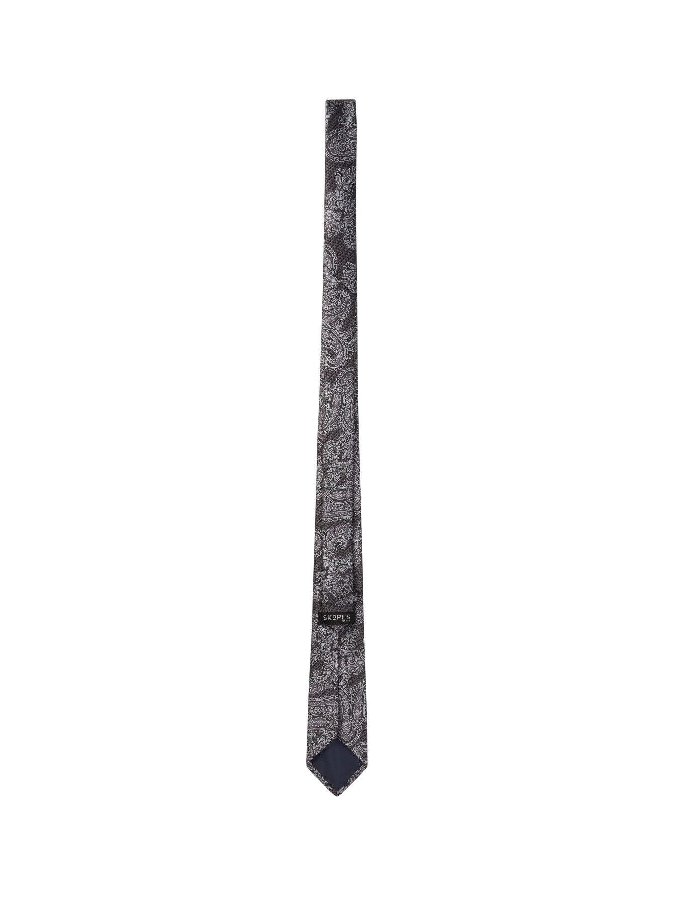 Image 2 of 2 of Skopes Black/Grey Paisley Tie - One Colour