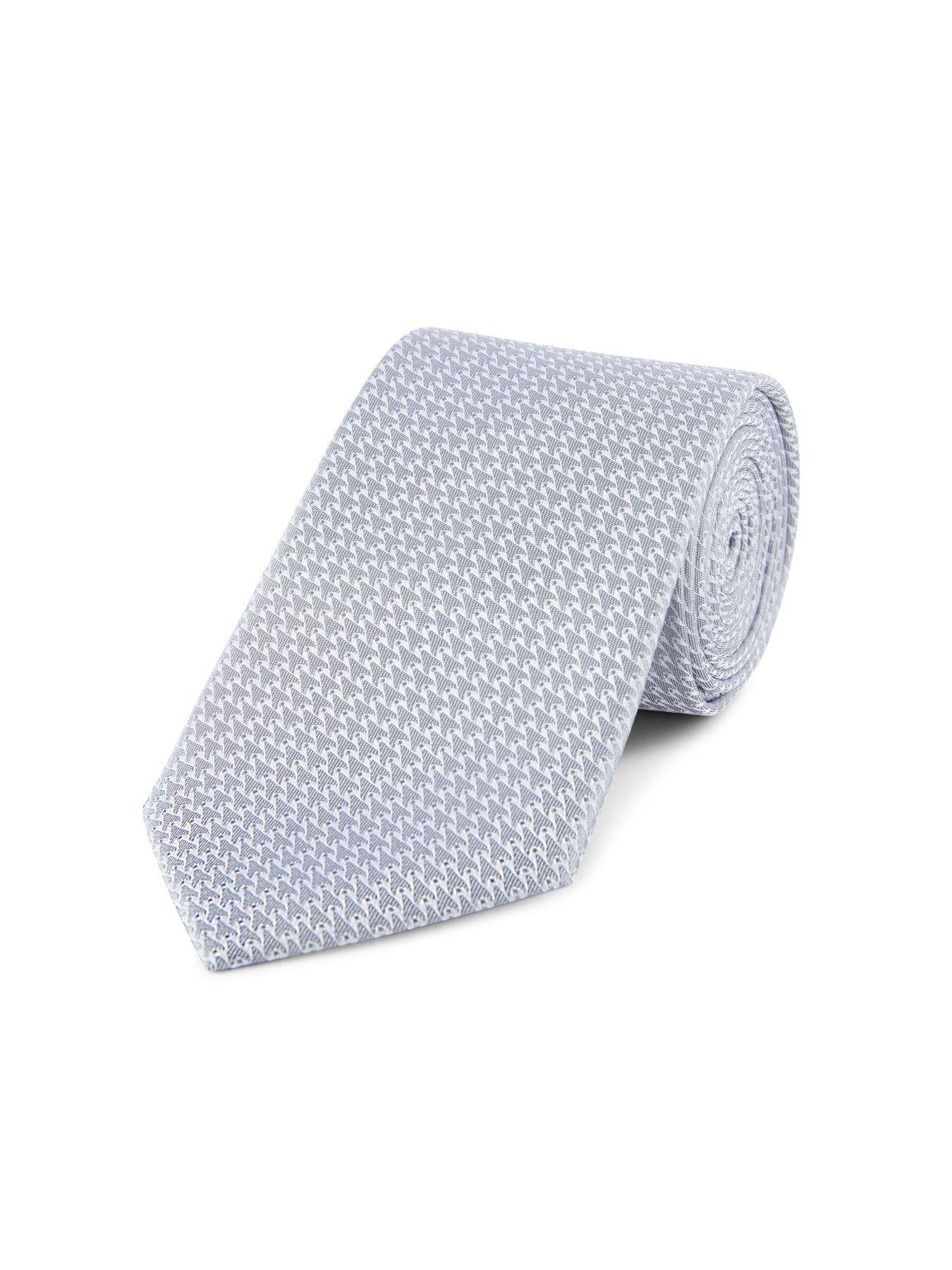  image of skopes-silver-plain-tie-amp-paisley-pocket-square-set