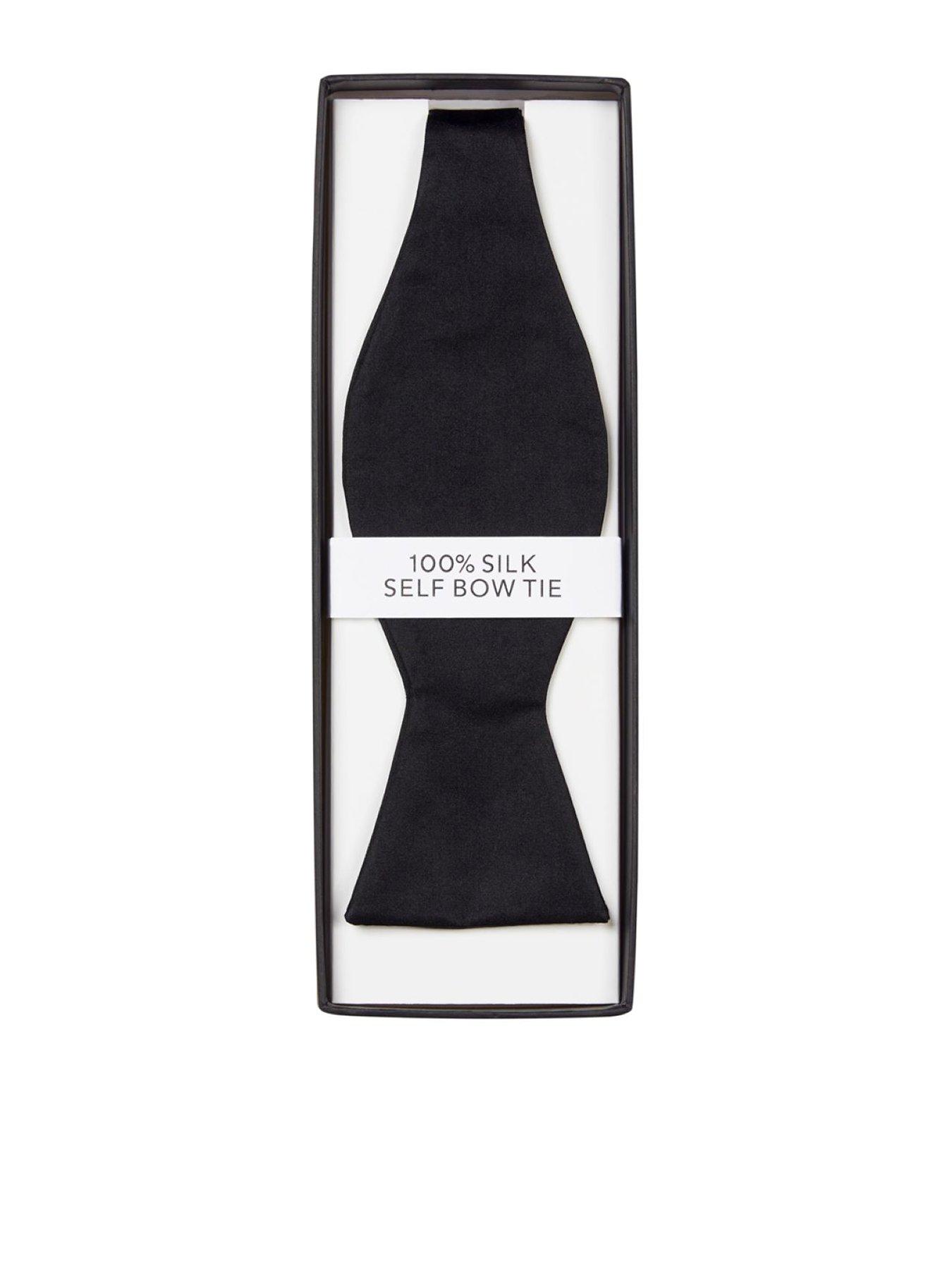 Skopes Black Silk Self Tie Bow Tie