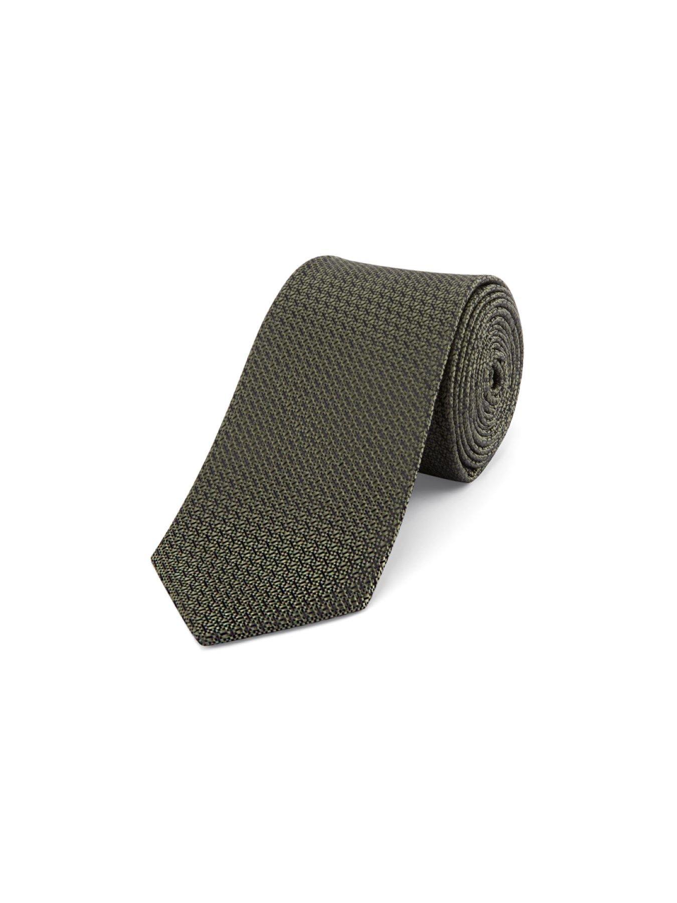  image of skopes-olive-textured-tie-amp-pocket-square-set