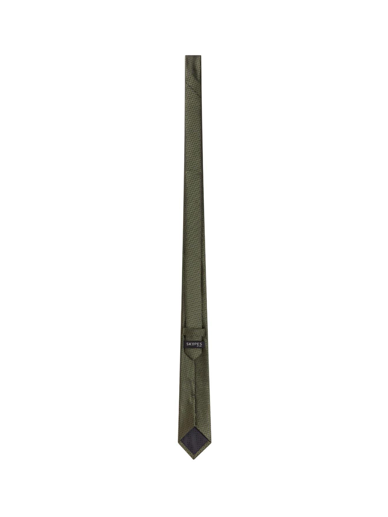  image of skopes-olive-textured-tie-amp-pocket-square-set