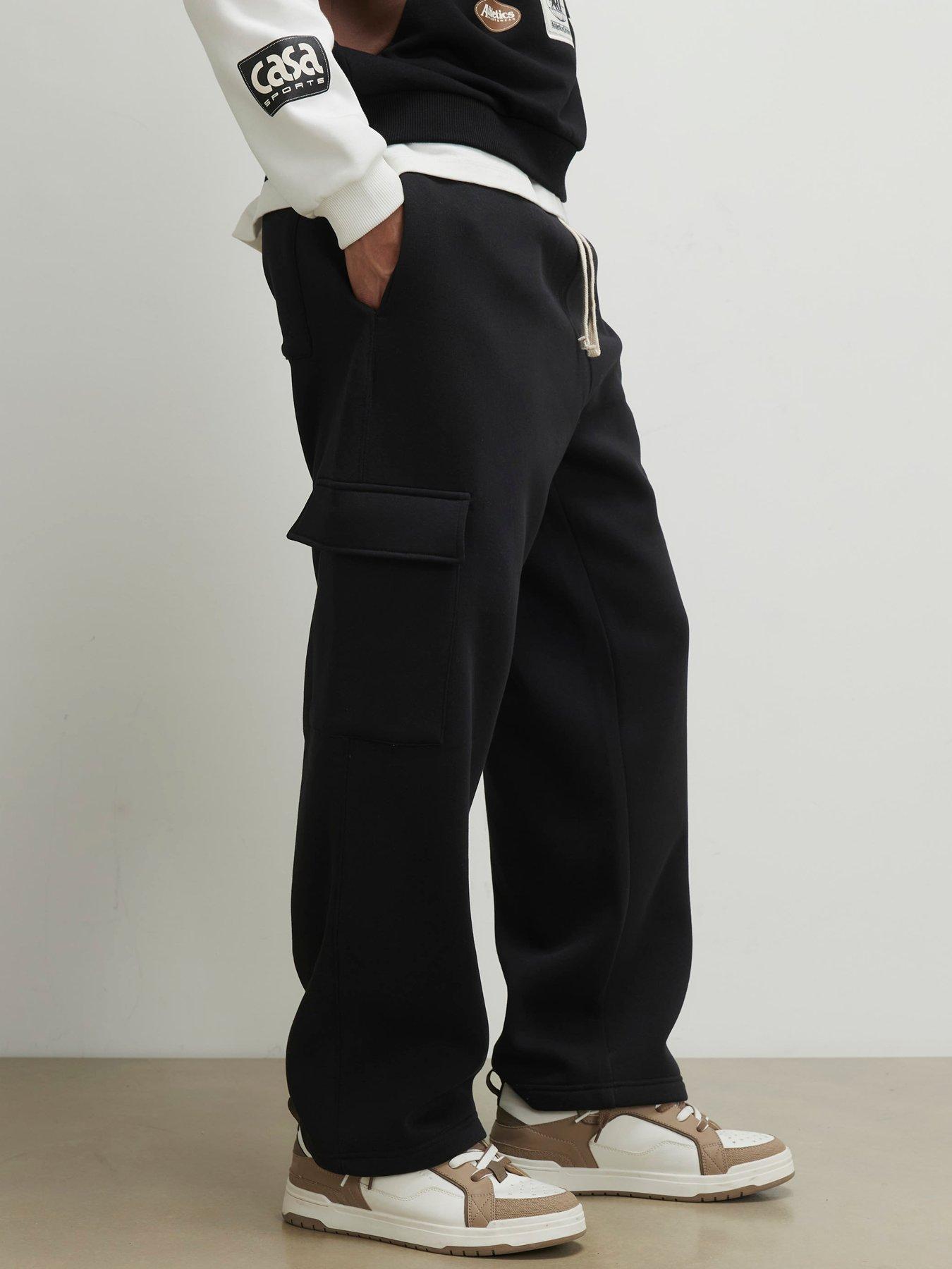 Image 3 of 4 of River Island Cargo Joggers - Black