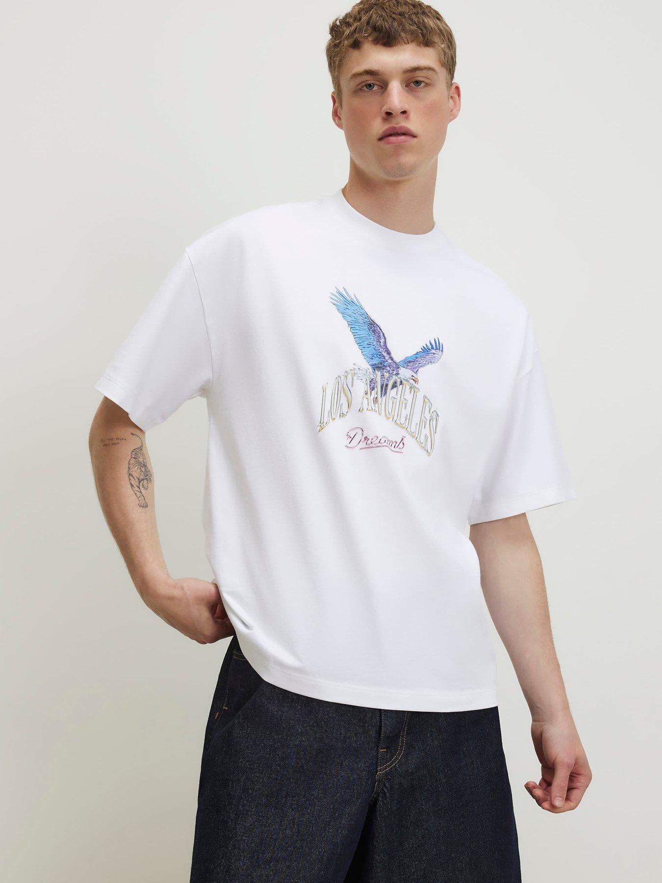 River Island Eagle T-Shirt - White