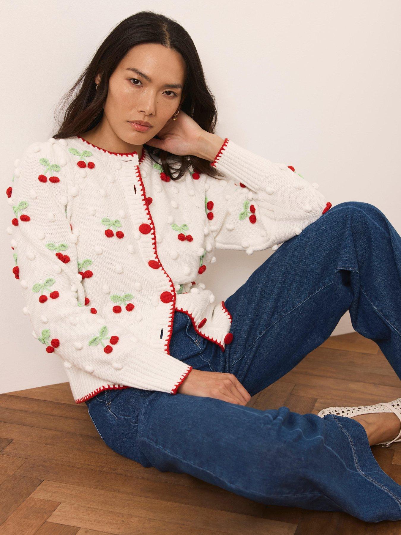 Mint Velvet Cherry Knitted Cardigan
