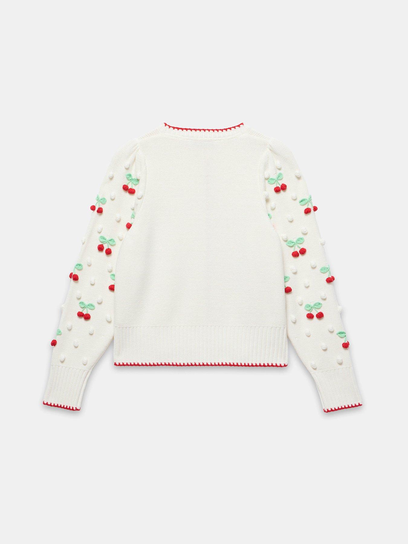 Image 6 of 6 of Mint Velvet Cherry Knitted Cardigan