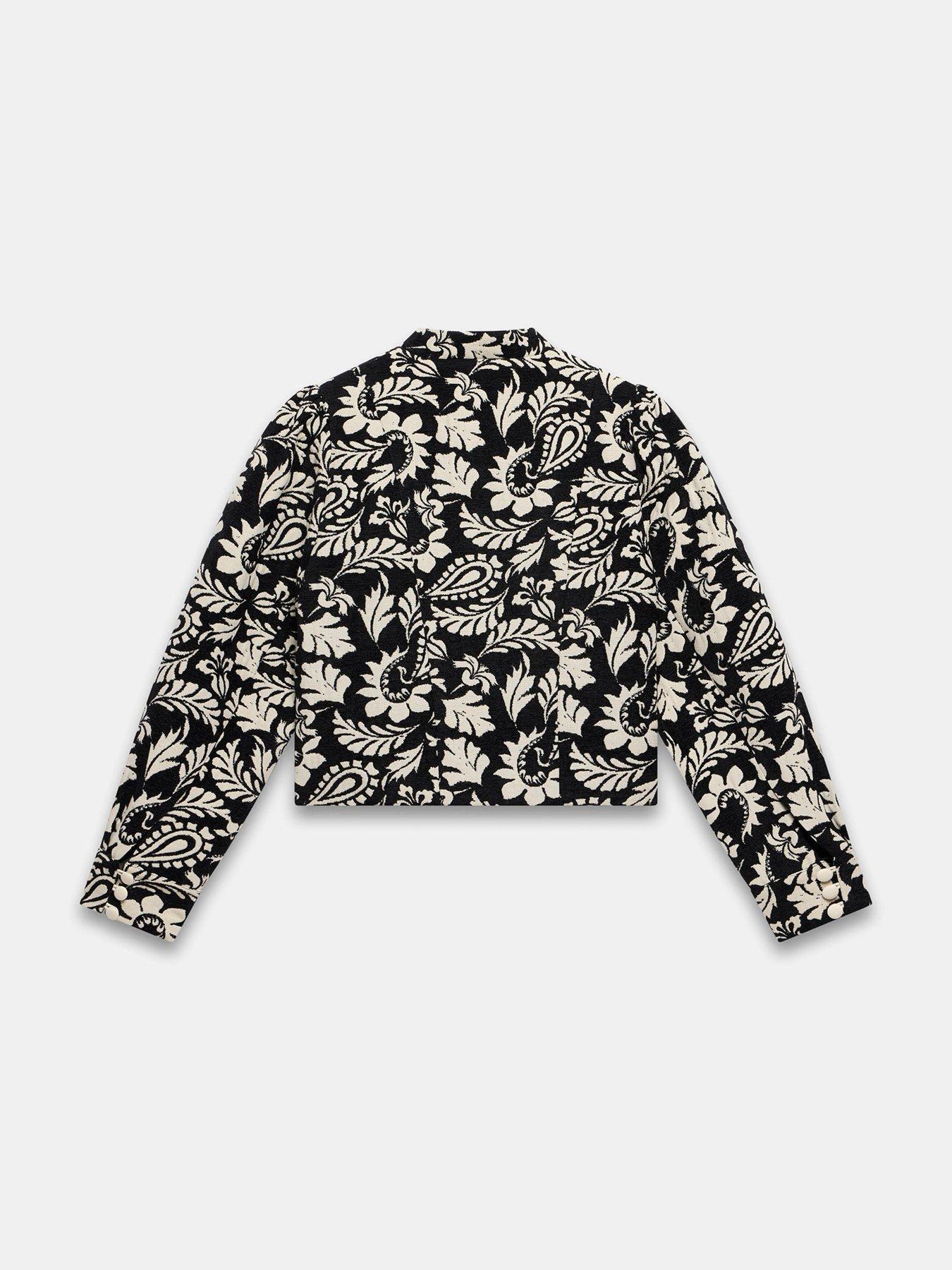 Image 6 of 6 of Mint Velvet Jacquard Poets Jacket