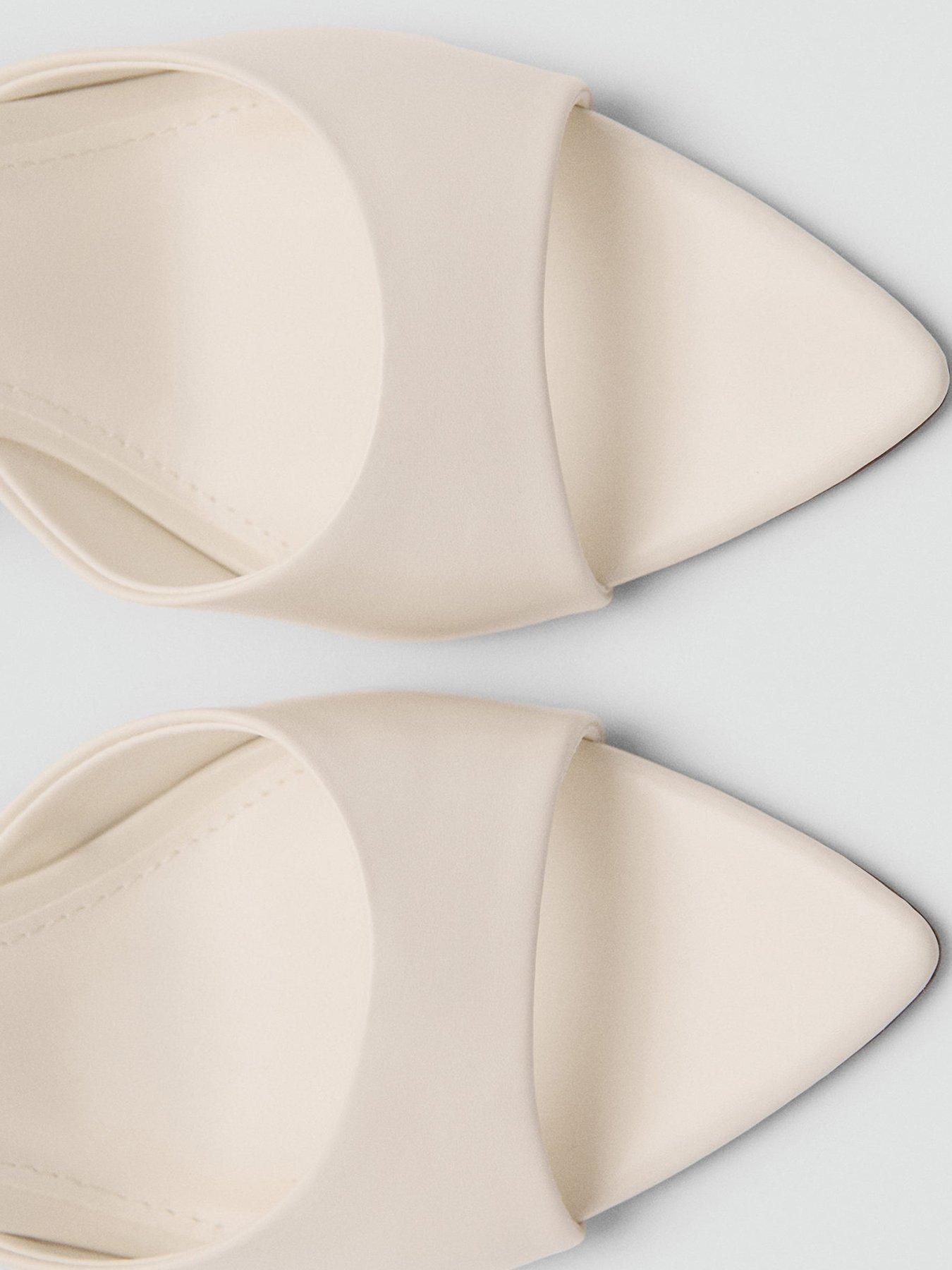  image of mango-pointed-heel-sandals-ecru