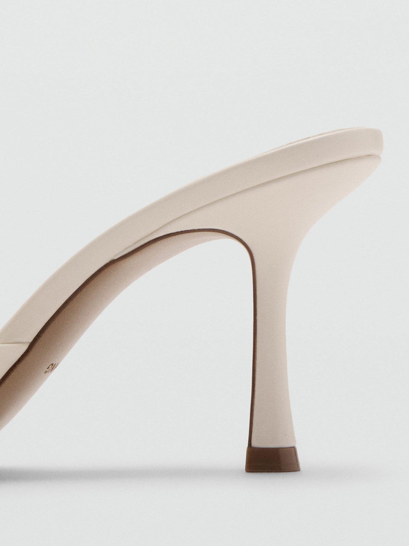  image of mango-pointed-heel-sandals-ecru