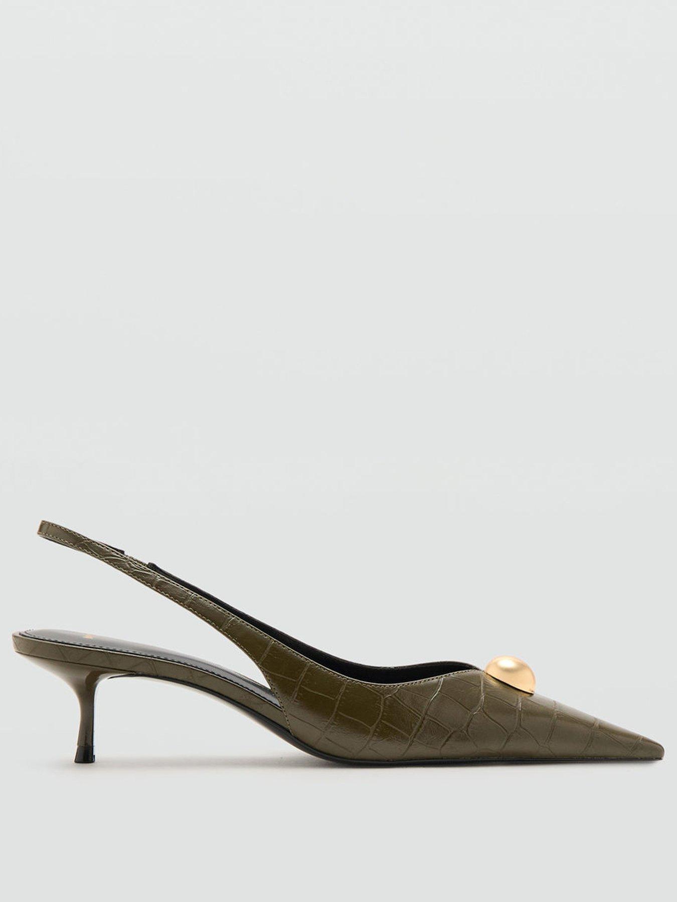  image of mango-croc-effect-leather-shoes-khaki