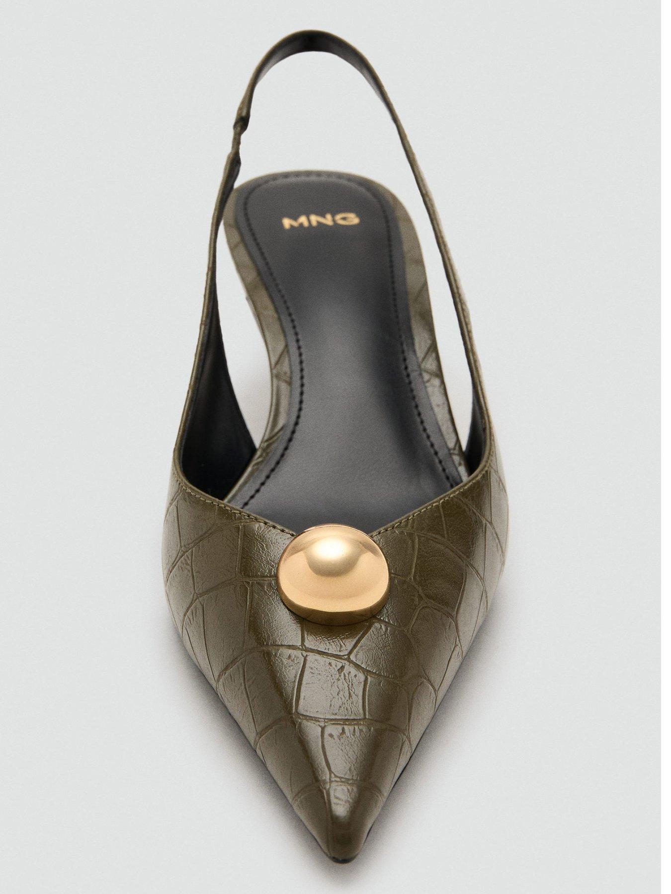  image of mango-croc-effect-leather-shoes-khaki