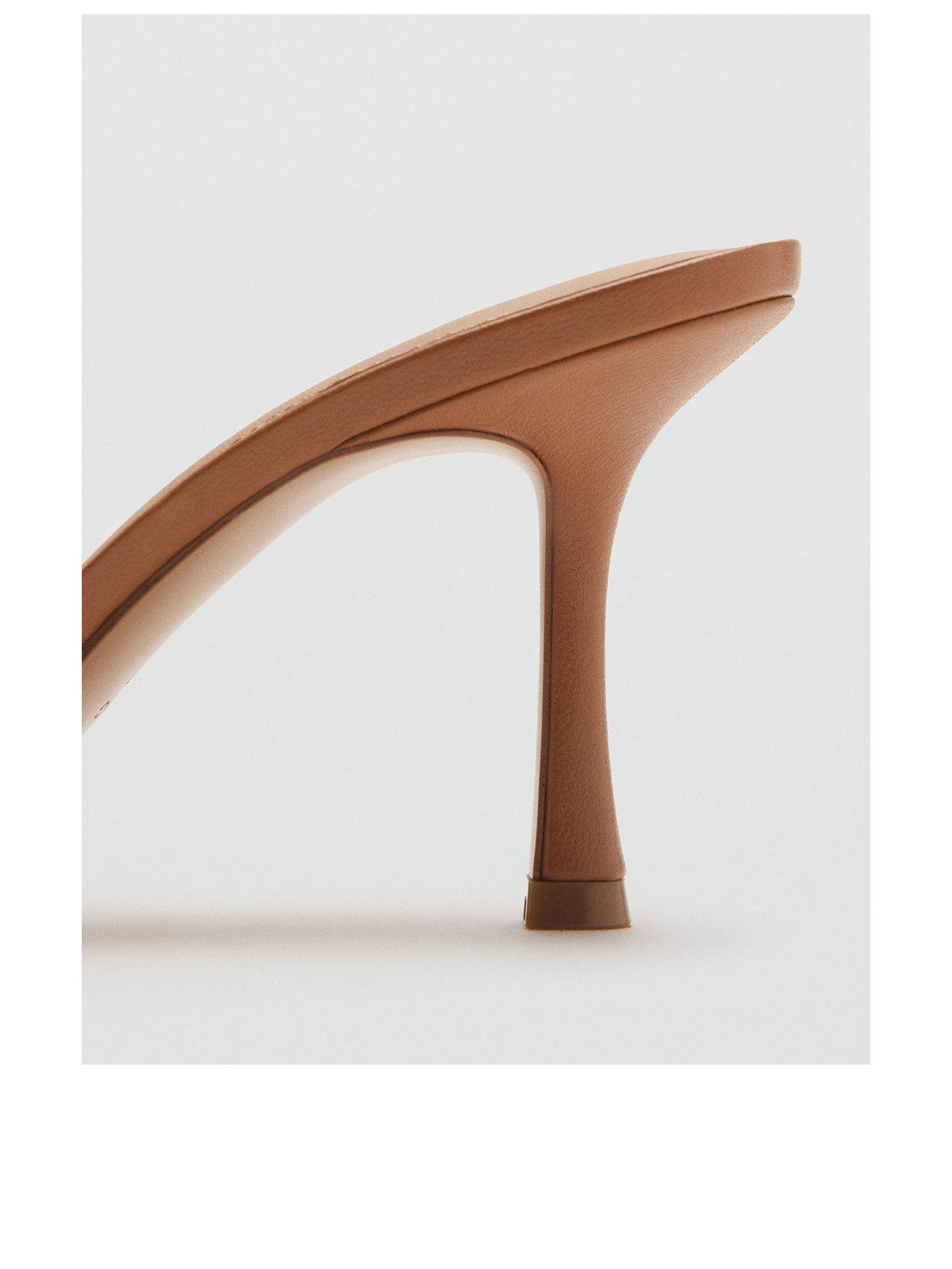  image of mango-pointed-heel-sandals-black