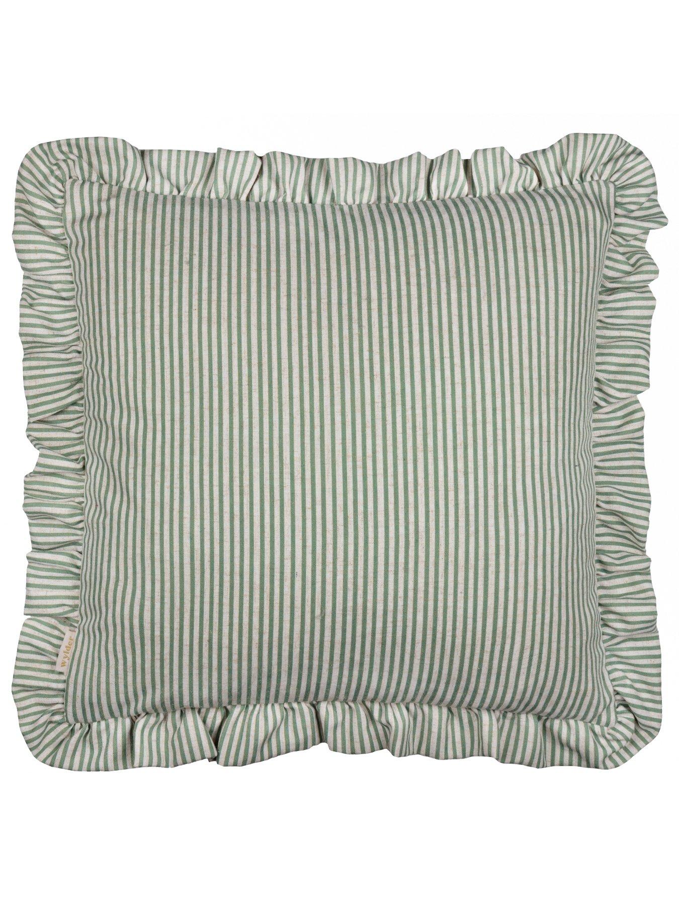 Image 2 of 4 of Wylder Martha Ruffle 50x50 Polyester Cushion Sage