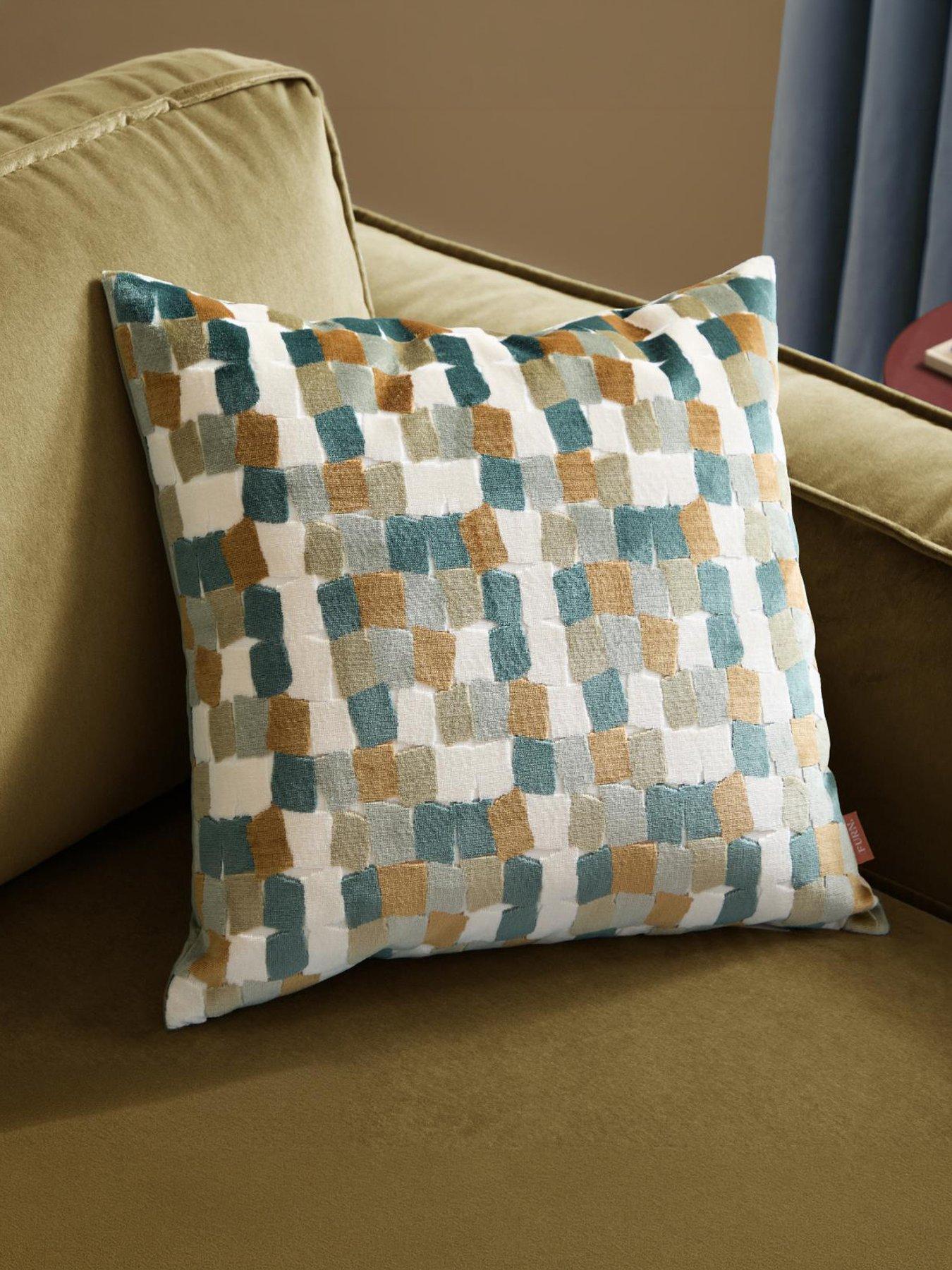 Furn Metro Blocks 45X45 Polyester Cushion Multi