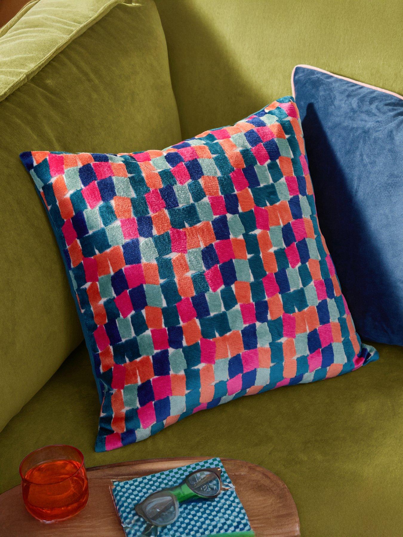 Furn Metro Blocks 45X45 Polyester Cushion Multi